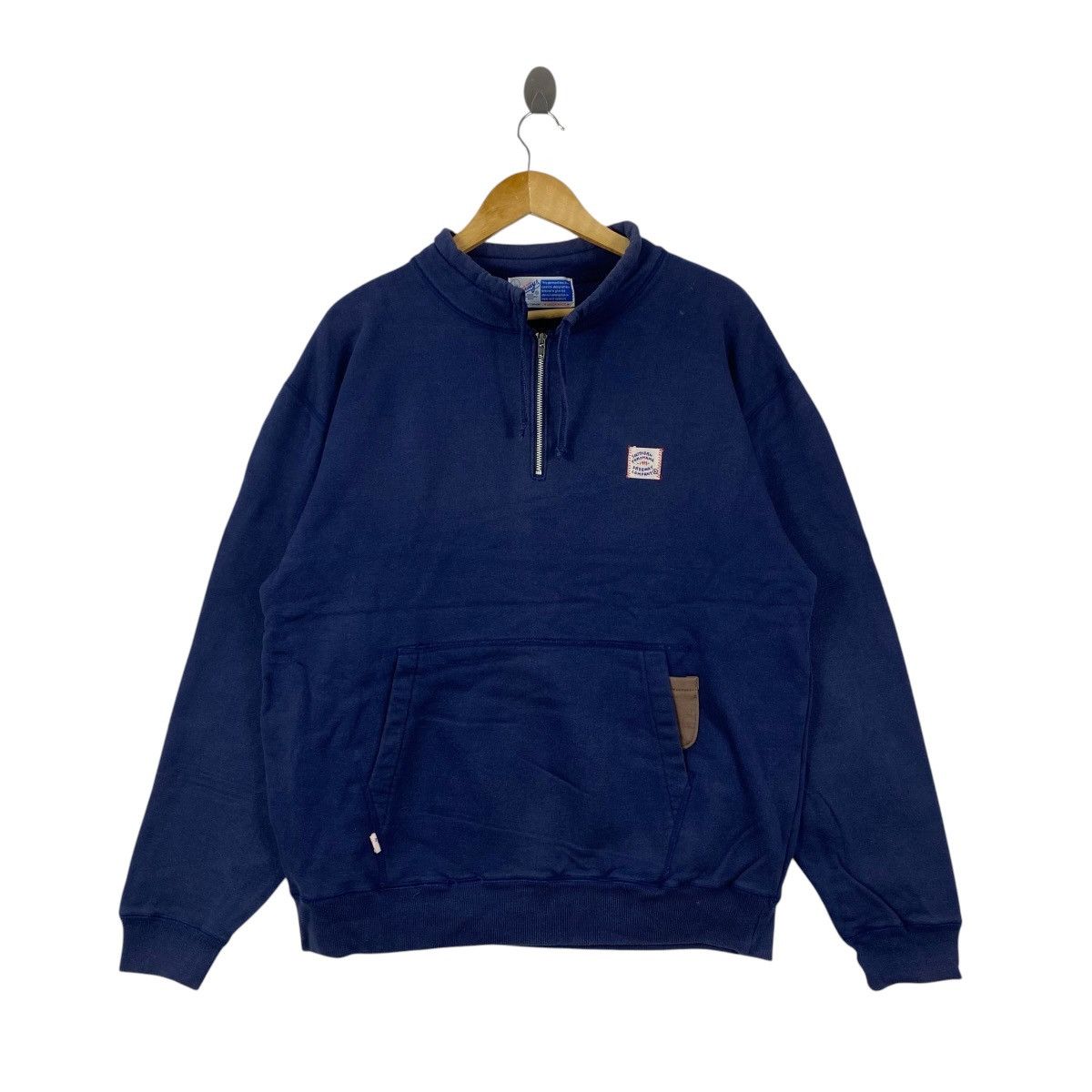 Vintage Vtg 90s Freeway Yokohama Japanese Streetwear 1/4 Zip L Navy Size US L / EU 52-54 / 3 - 1 Thumbnail