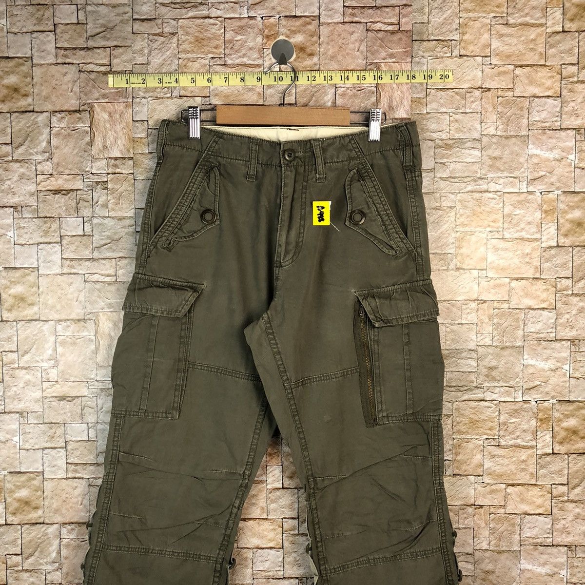 Japanese Brand Baldia Green Cargo Multipocket Pants #A988 Size US 30 / EU 46 - 2 Thumbnail