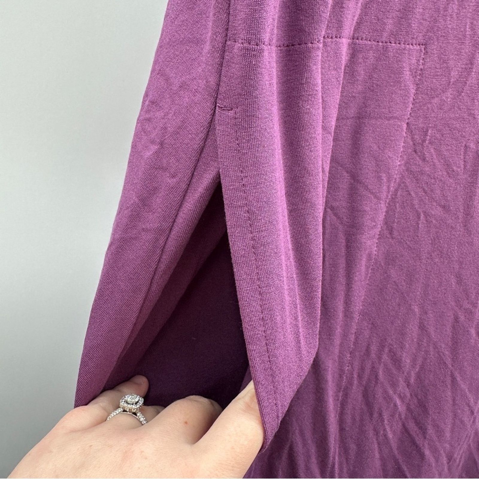 Eileen Fisher Eileen Fisher Purple Twist Back Shift Jersey Dress Size XS Size XS / US 0-2 / IT 36-38 - 5 Thumbnail