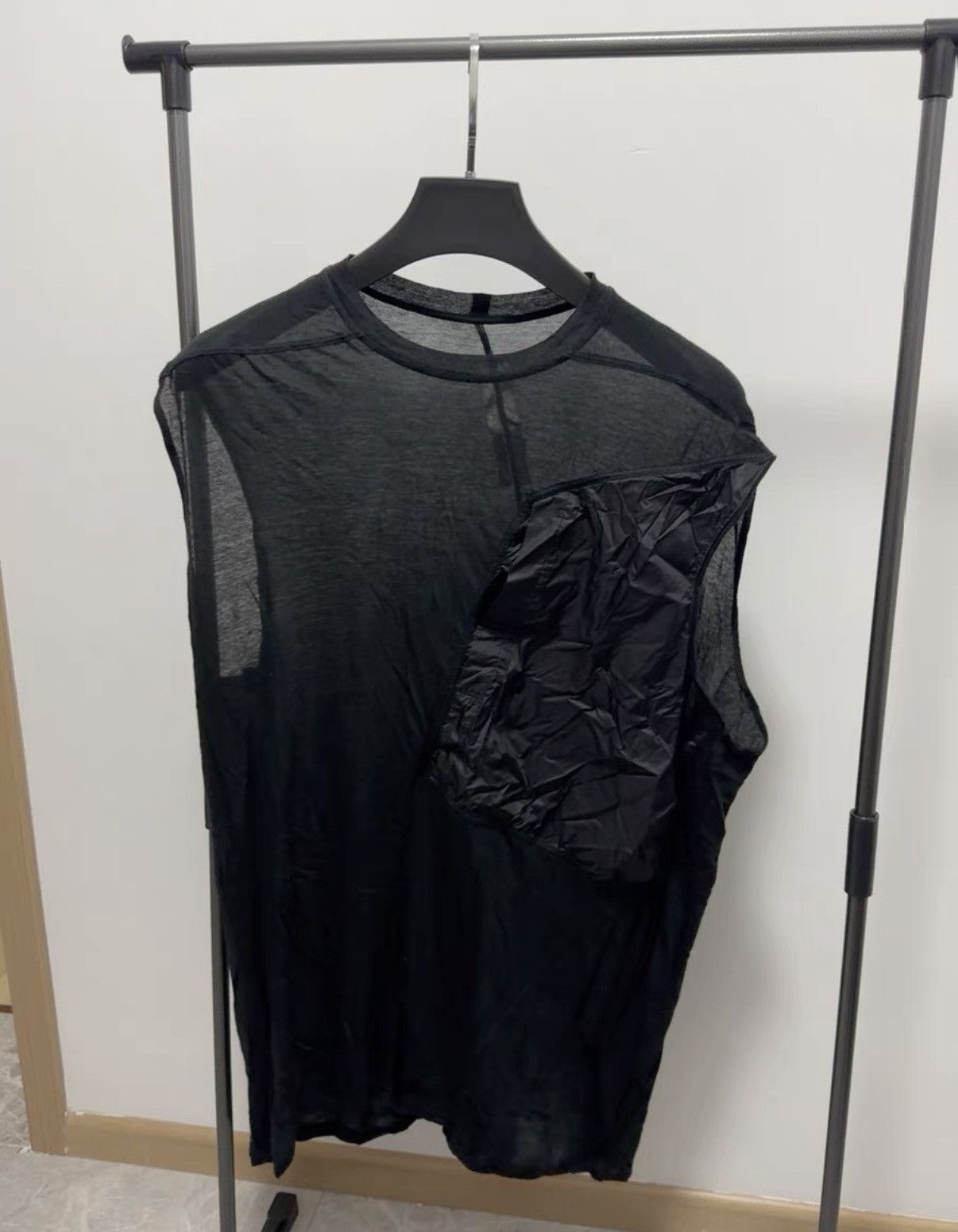 Rick Owens 【Rick Owens】 23SS Black Paneled Vest Size US M / EU 48-50 / 2 - 1 Thumbnail