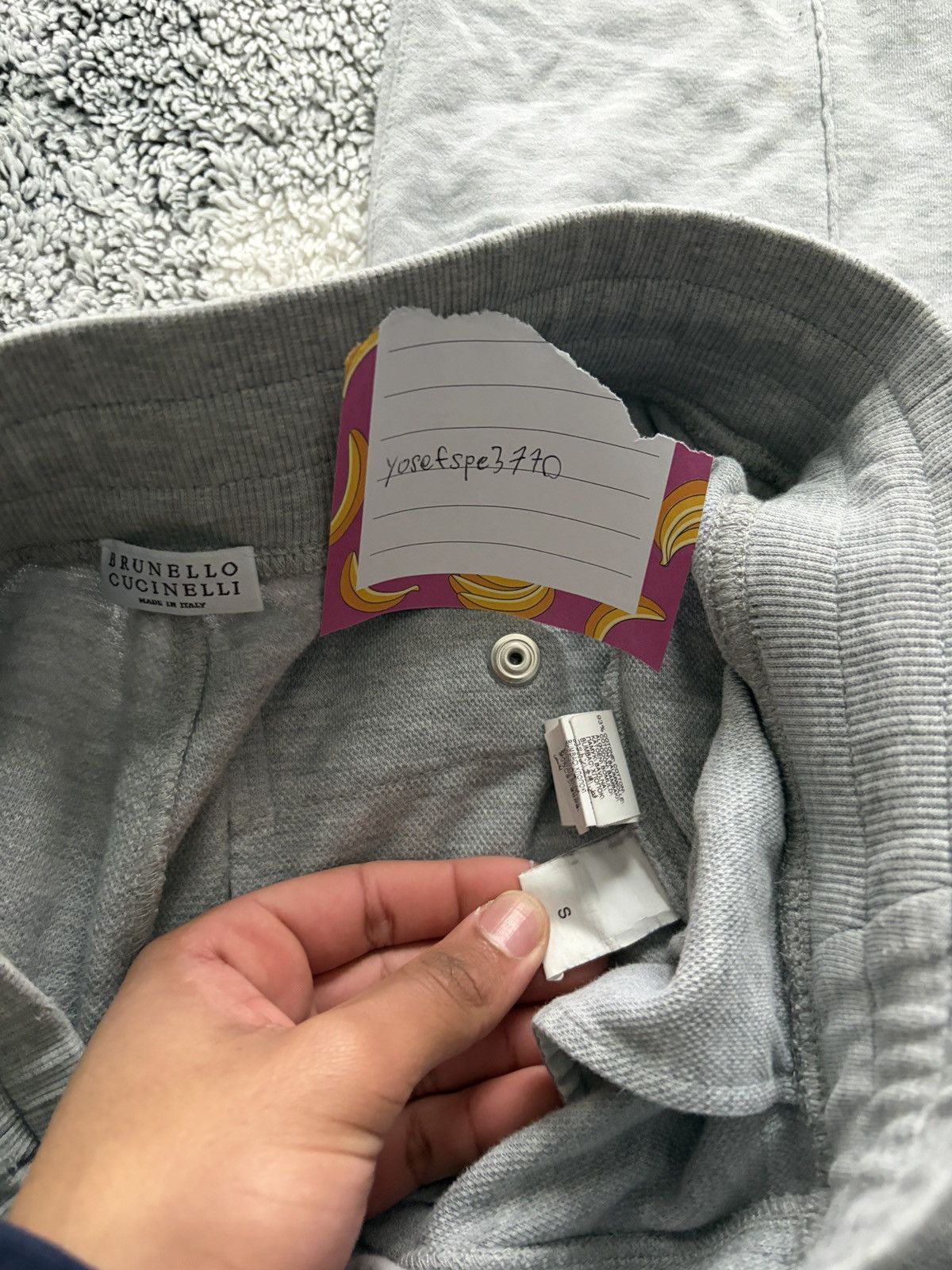 Brunello Cucinelli Brunello cucinelli Gray Sweatpants Size US 31 - 5 Thumbnail