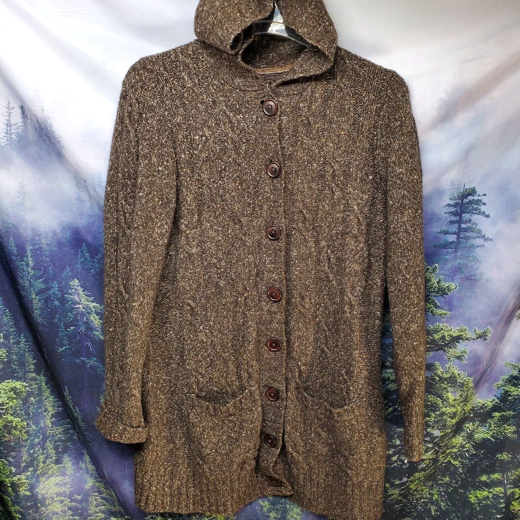 Vintage 80's LL Bean Cable Knit Ribbed Texture Navy Button up Cardigan  Sweater Large Women - Etsy, image size:1692x1692