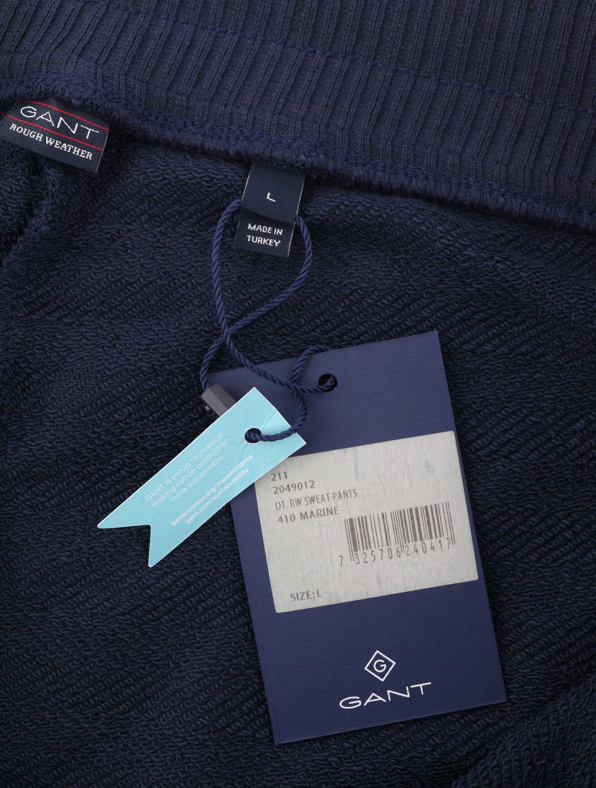 Gant ROUGH WEATHER L Navy Drawstring Logo Jogg 87481 Size US 36 / EU 52 - 7 Thumbnail