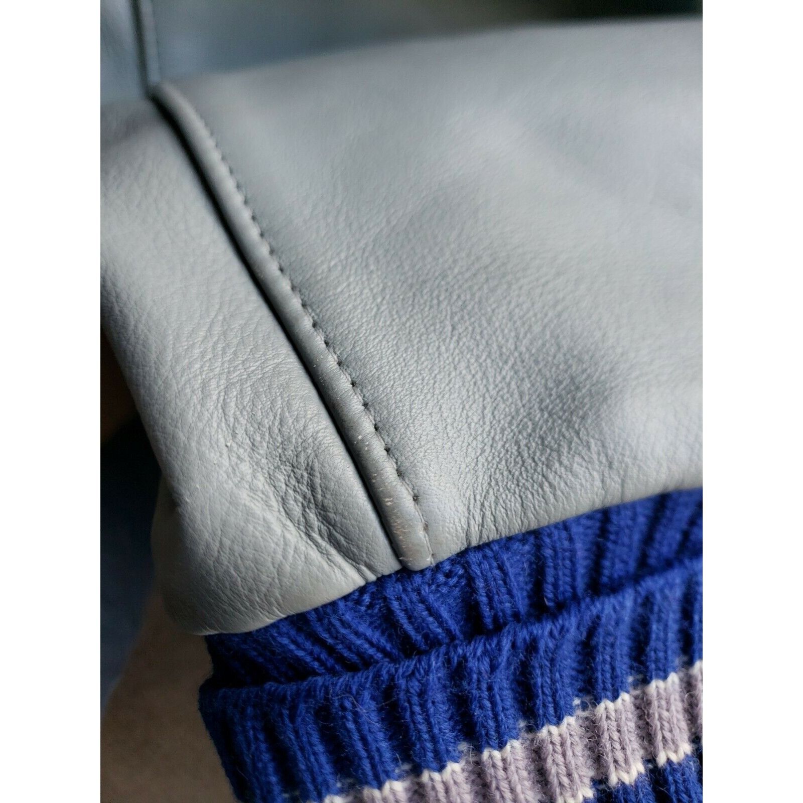 Other Vtg Letterman Jacket Leather Wool Mens 42 Blue Gray Varsity Size US M / EU 48-50 / 2 - 11 Thumbnail