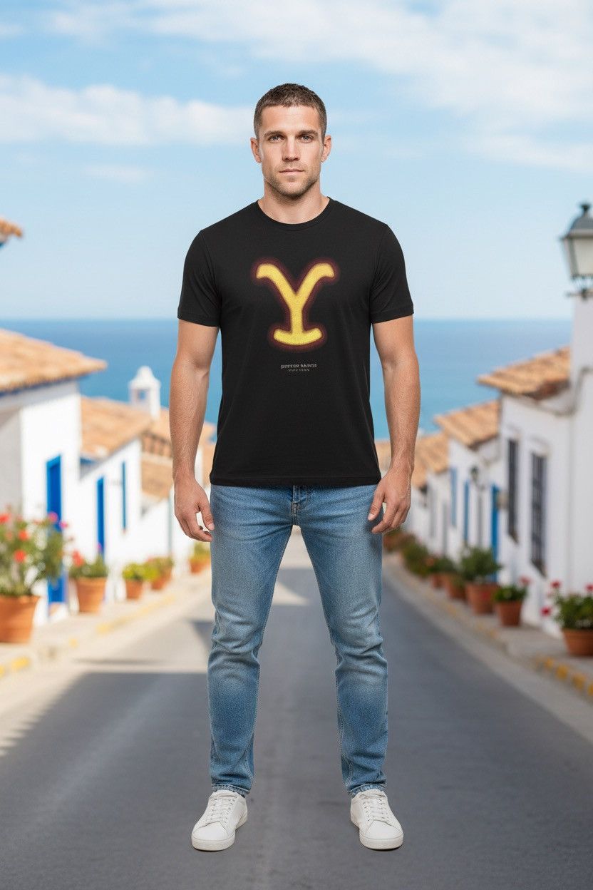 Other Licensed Men’s Black Glowing Brand Dutton Ranch T-Shirt Sz L Size US L / EU 52-54 / 3 - 1 Thumbnail