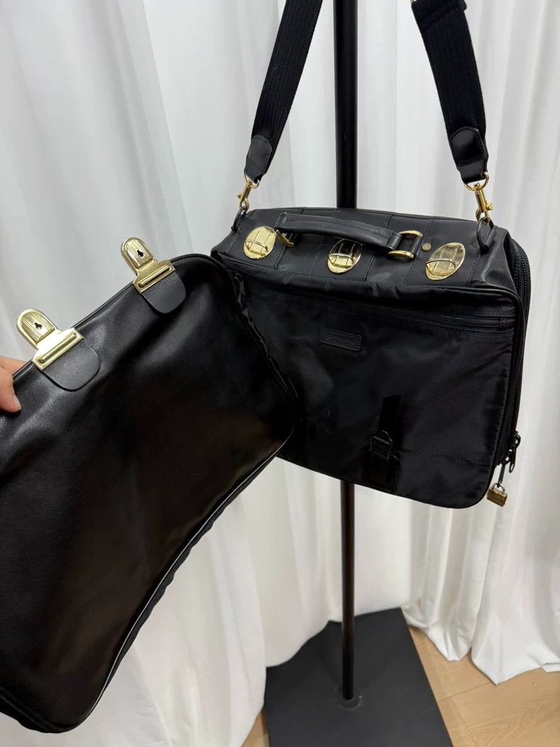 Yohji Yamamoto yohji yamamoto Two-in-one satchel with black and gold buck Size ONE SIZE - 7 Thumbnail