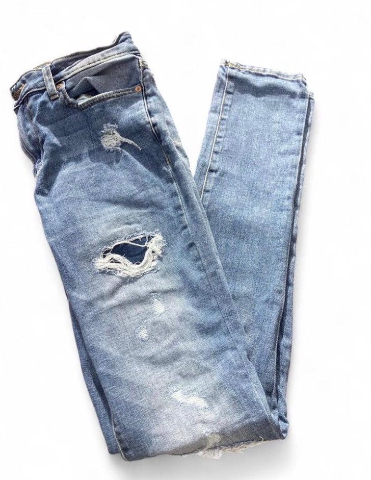 Aeropostale Aeropostale Distressed Slim Jeans 30 Size US 32 / EU 48 - 4 Thumbnail