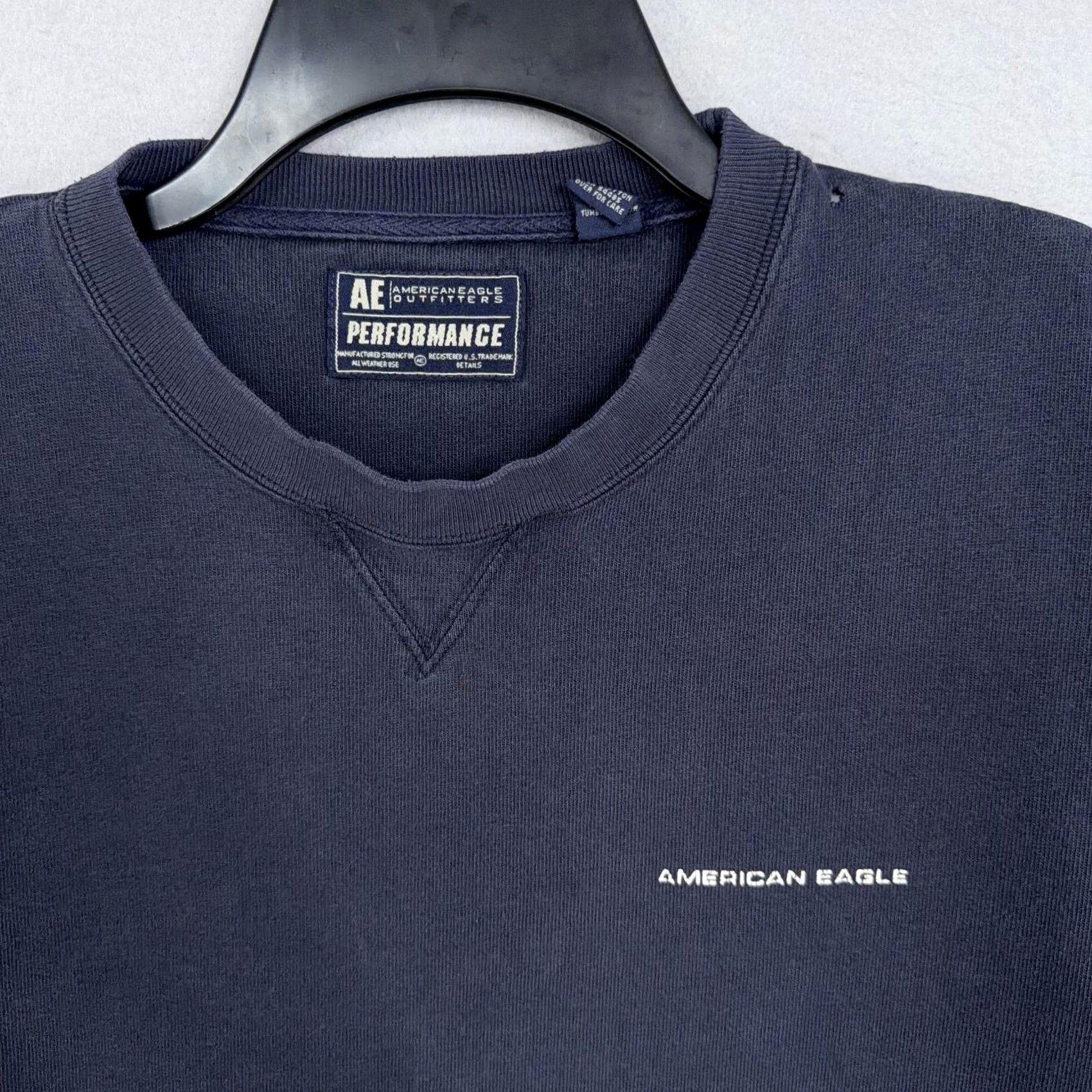 American Eagle Outfitters VINTAGE American Eagle Outfitters Shirt Mens XL Blue Sweatshirt Performance Crewneck Size US XL / EU 56 / 4 - 2 Thumbnail