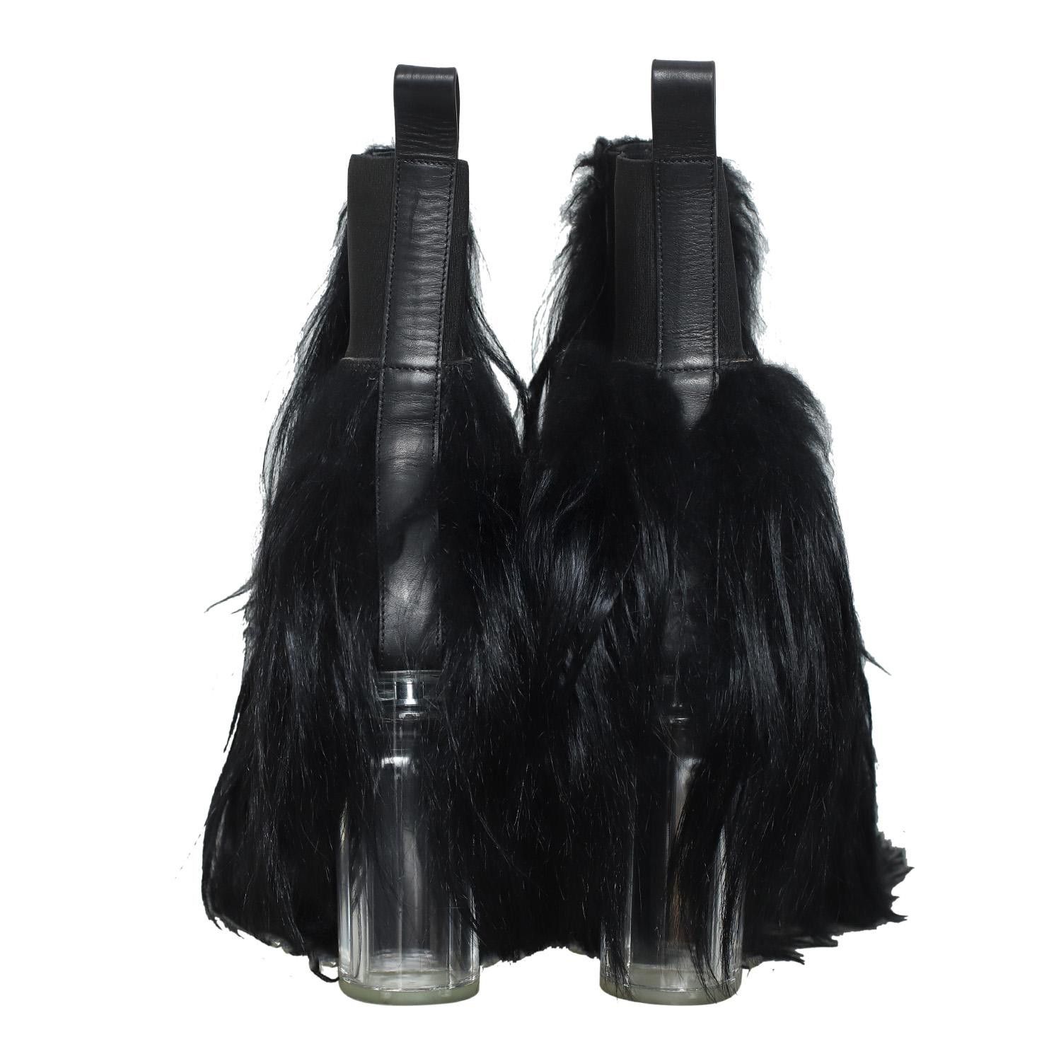 Rick Owens Minimal Grill Beatle 65 in black fur Size US 9 / EU 42 - 3 Thumbnail
