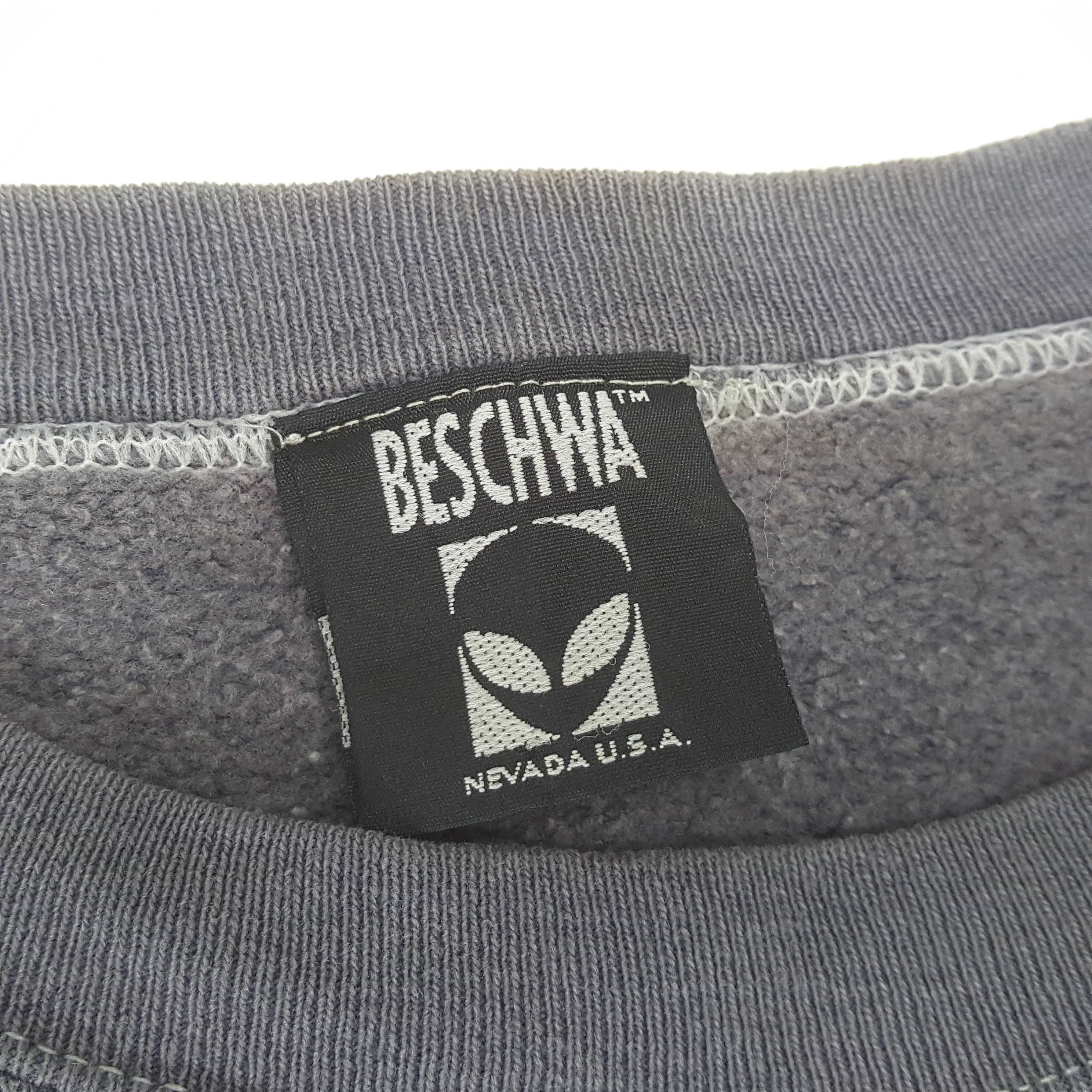Vintage BESCHWA Alien Design Streetwear Style Sweatshirt C288N19 Size US XL / EU 56 / 4 - 4 Thumbnail
