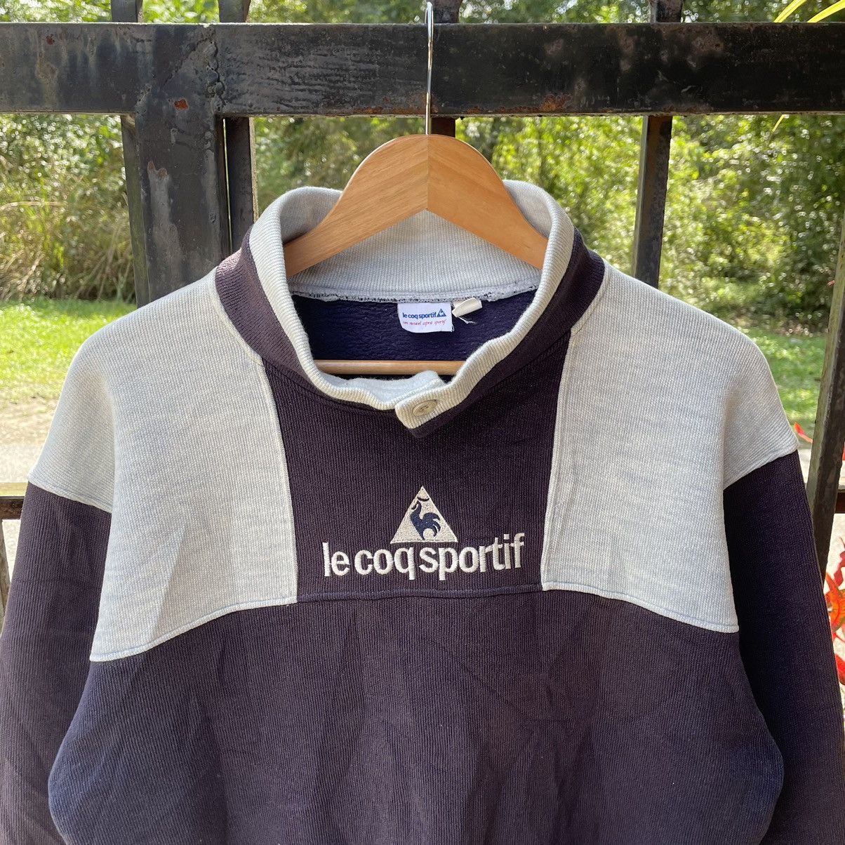 Le Coq Sportif × Vintage 🔥Vintage Le Coq Sportif Embroidered Spellout Sweatshirts Size US M / EU 48-50 / 2 - 3 Thumbnail