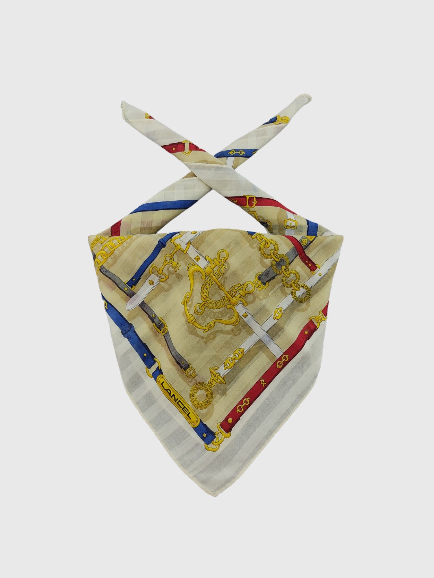 Lancel Vintage Lancel Handkerchief Neckerchief Bandana H020F Size ONE SIZE - 1 Thumbnail