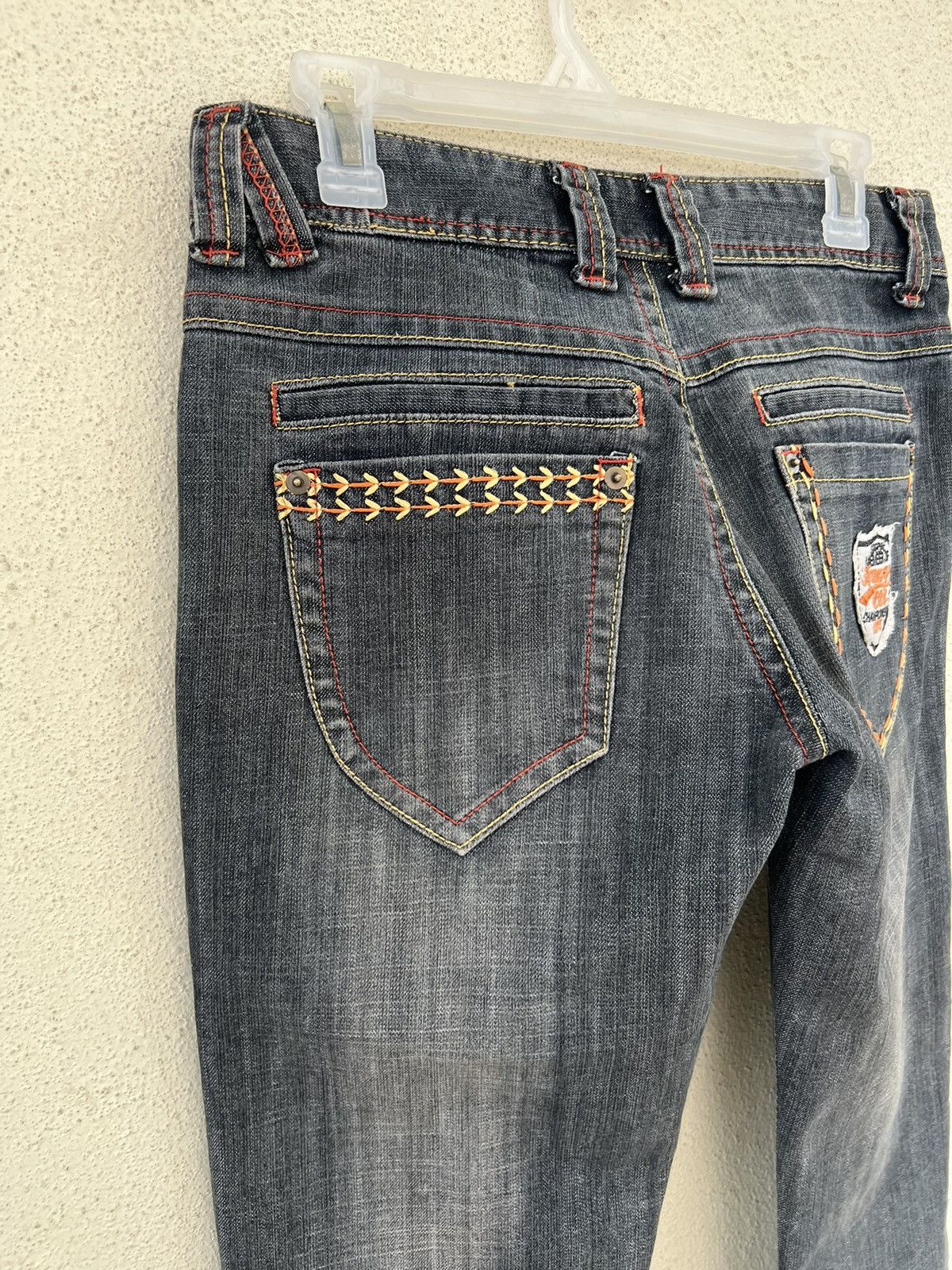 Vintage Vintage Maxa Japan Embroidery Fade Black Bootcut Jeans Size US 29 - 16 Thumbnail