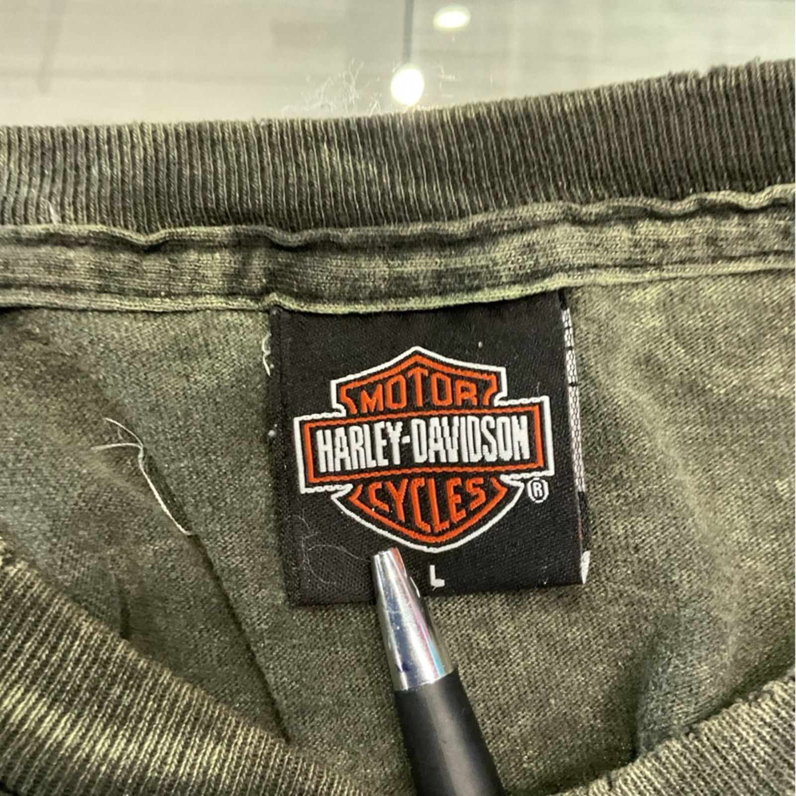 Harley Davidson Harley Davidson New Berlin Olive T-Shirt Size US L / EU 52-54 / 3 - 3 Thumbnail