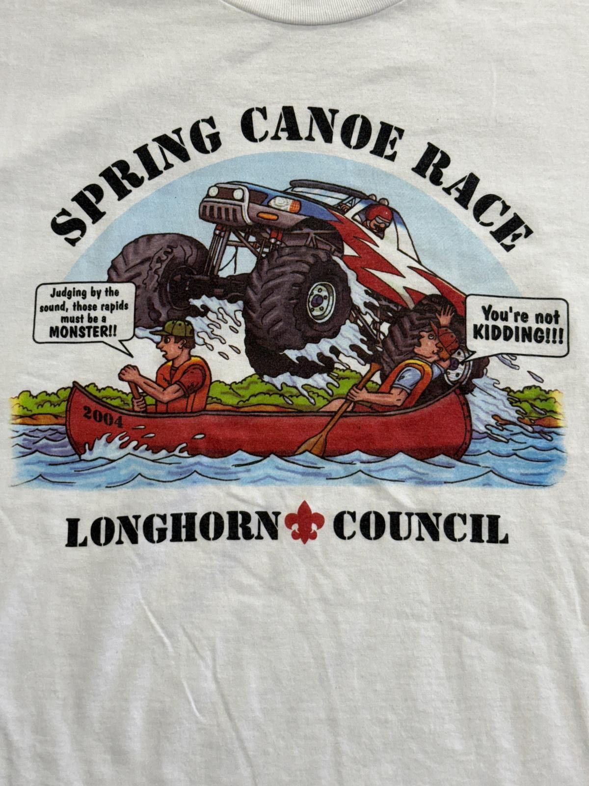 Fruit Of The Loom Vintage Monster Truck Art T-shirt 2004 Spring Canoe Race XL Size US XL / EU 56 / 4 - 3 Thumbnail