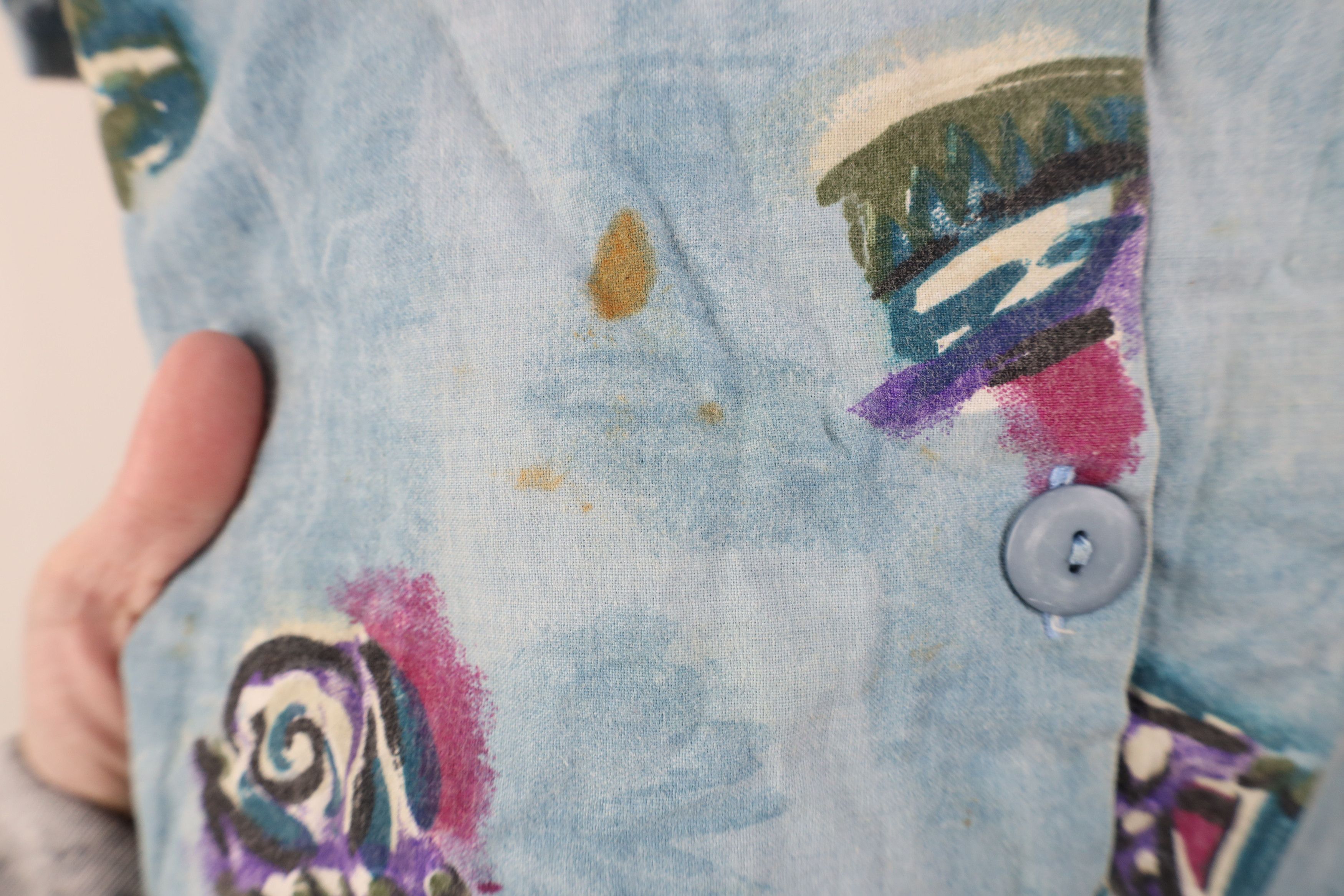 Vintage Vintage 90s Streetwear Tiger Cat Short Sleeve Button Shirt Size L / US 10 / IT 46 - 4 Thumbnail