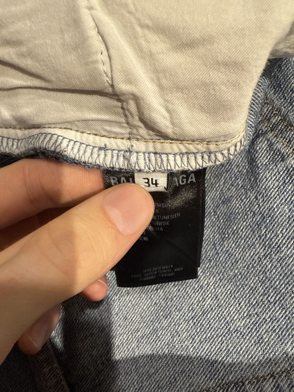 Balenciaga Balenciaga Straight Leg Jeans Blue Size US 34 / EU 50 - 3 Thumbnail