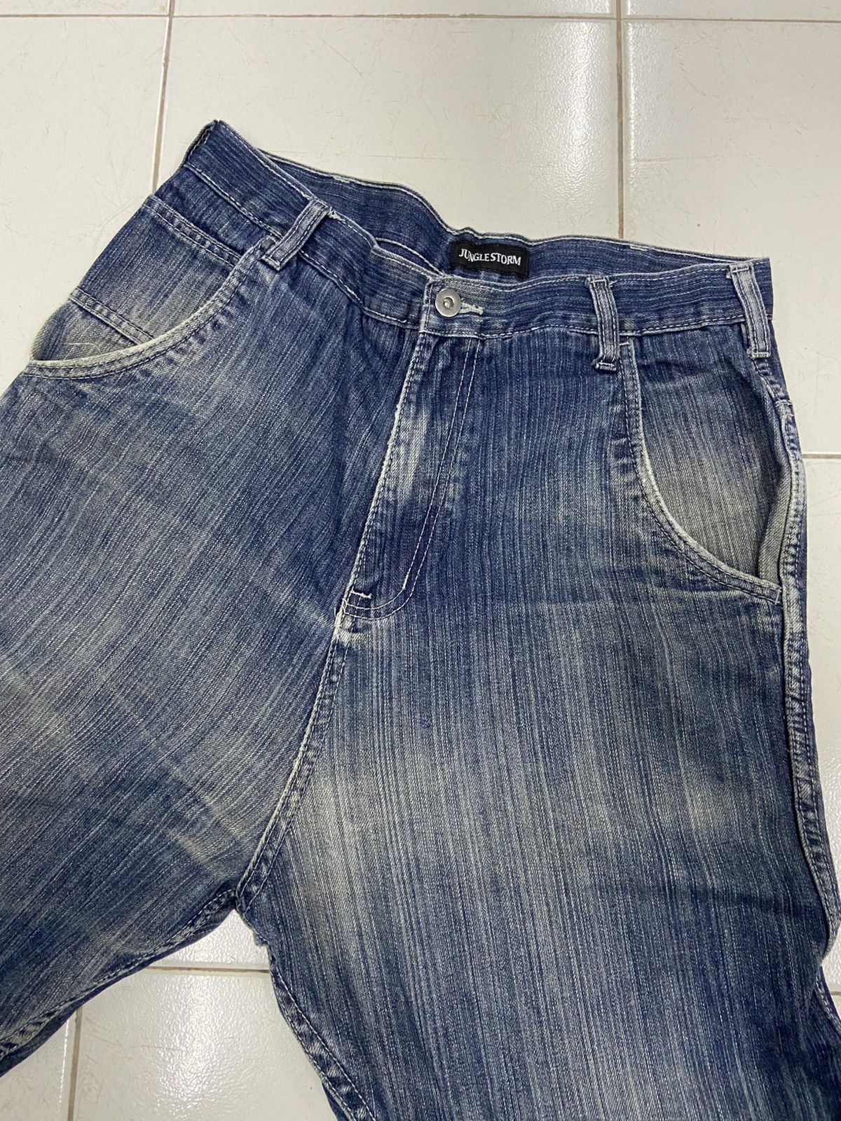 Japanese Brand JUNGLE STORM DROP CROTH CARPENTER DENIM JEANS Size US 30 / EU 46 - 5 Thumbnail