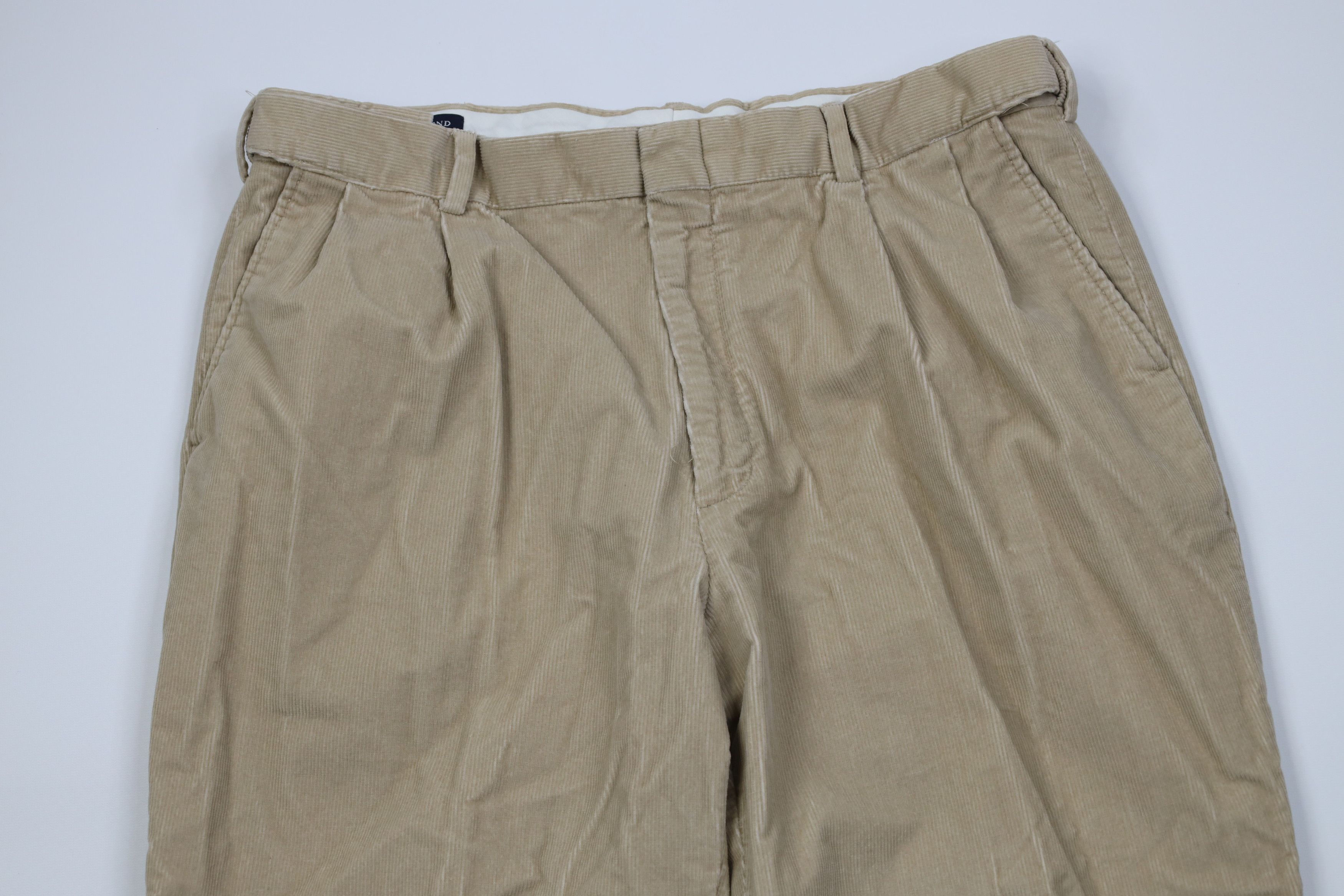 Lands' End Vintage 90s Y2K Lands End Wide Leg Corduroy Chino Pants Size US 38 / EU 54 - 2 Thumbnail