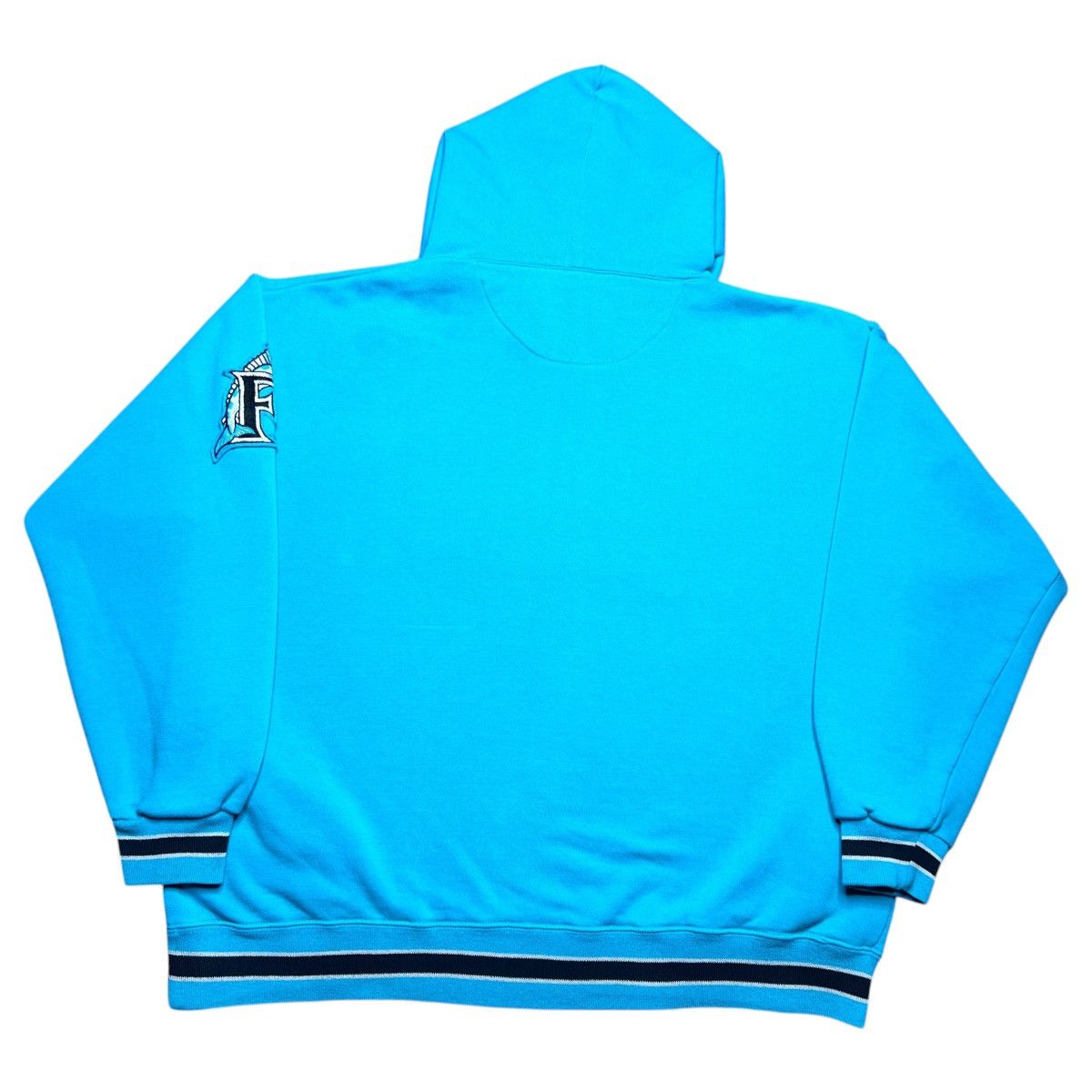 Starter Vintage 1990s MLB Florida Marlins Starter Tailsweep Hoodie Size US L / EU 52-54 / 3 - 3 Thumbnail