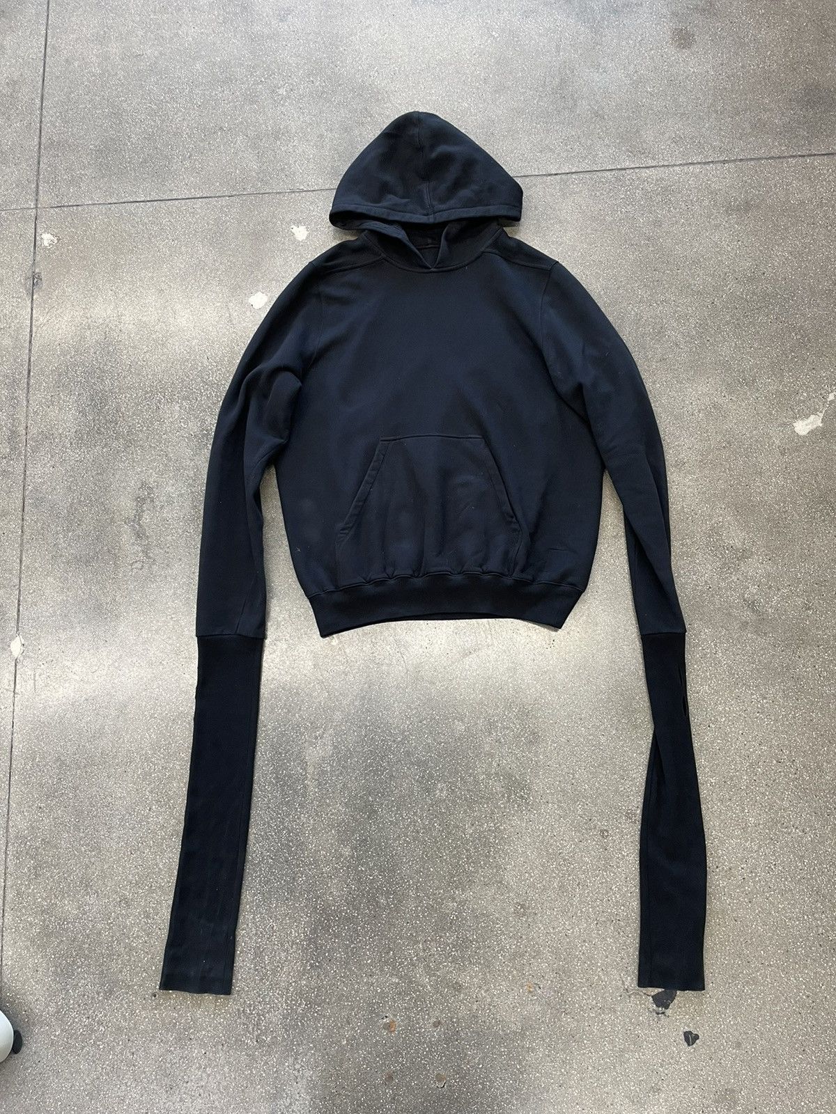 Pre-owned Rick Owens Gauntlet Hoodie In Black