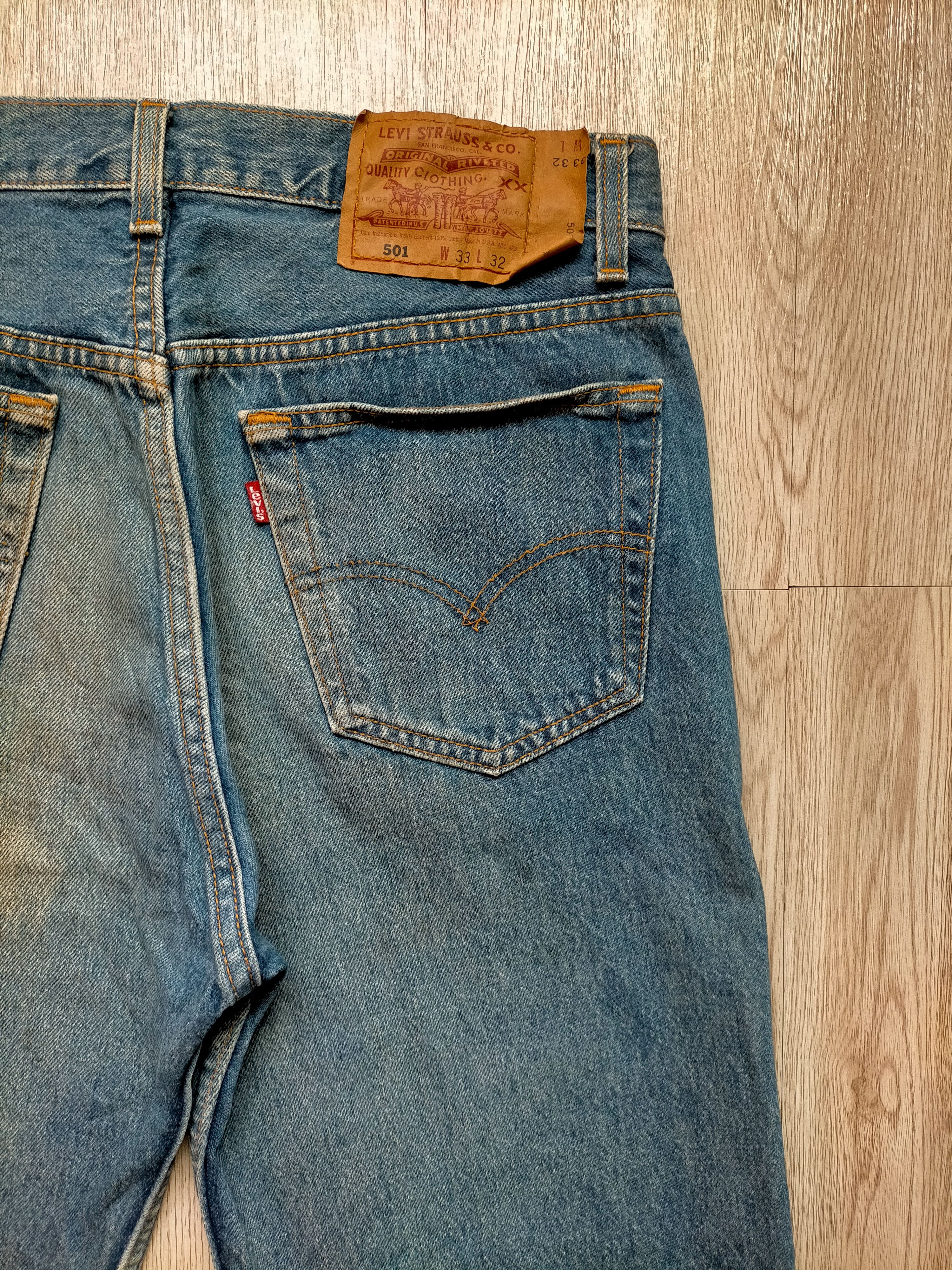 Levi's Vtg Levis 501 Made in usa Blue Denim Jeans Size US 32 / EU 48 - 14 Thumbnail