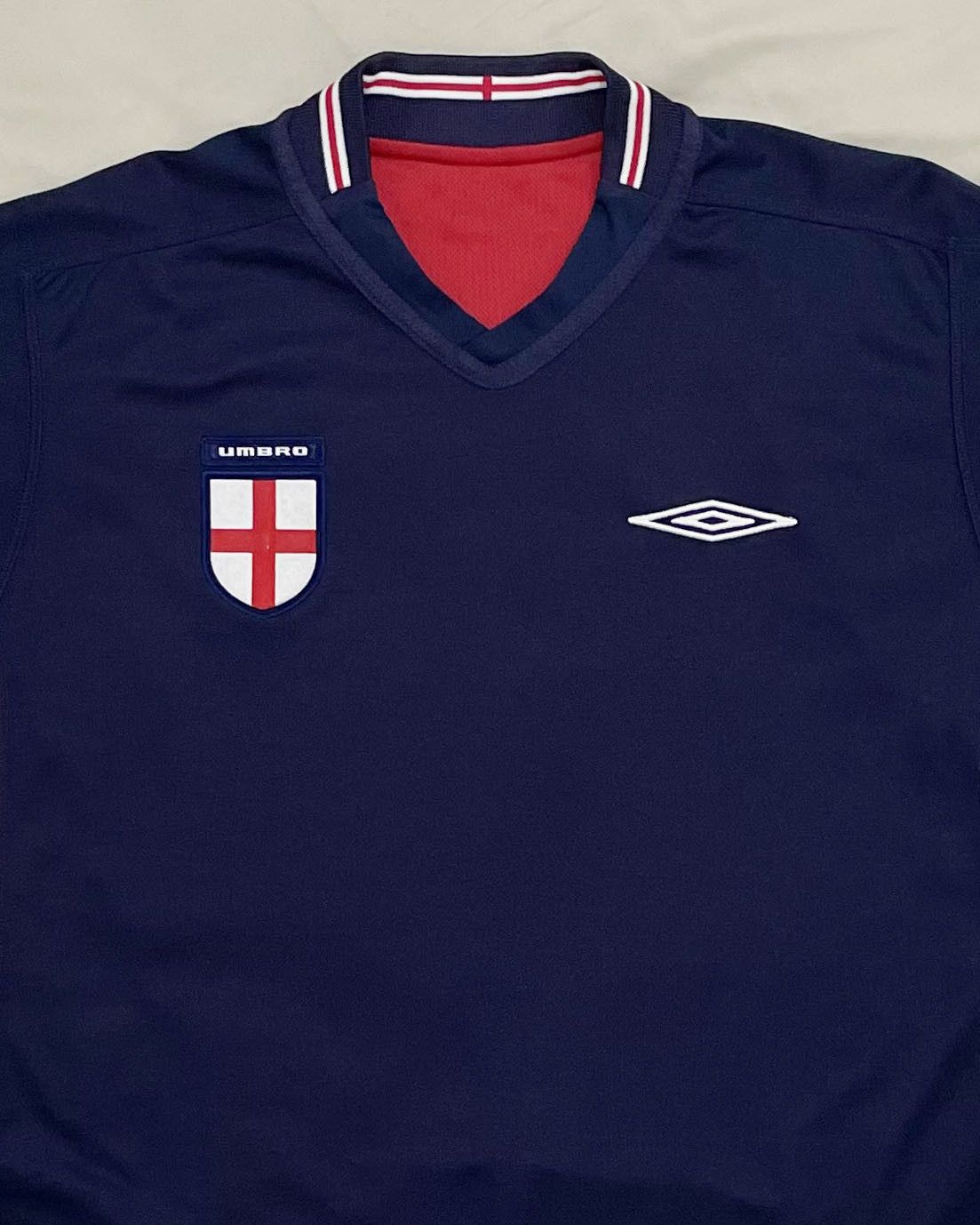 Umbro England Away Kit 2002 2003 2004 Size US M / EU 48-50 / 2 - 5 Thumbnail