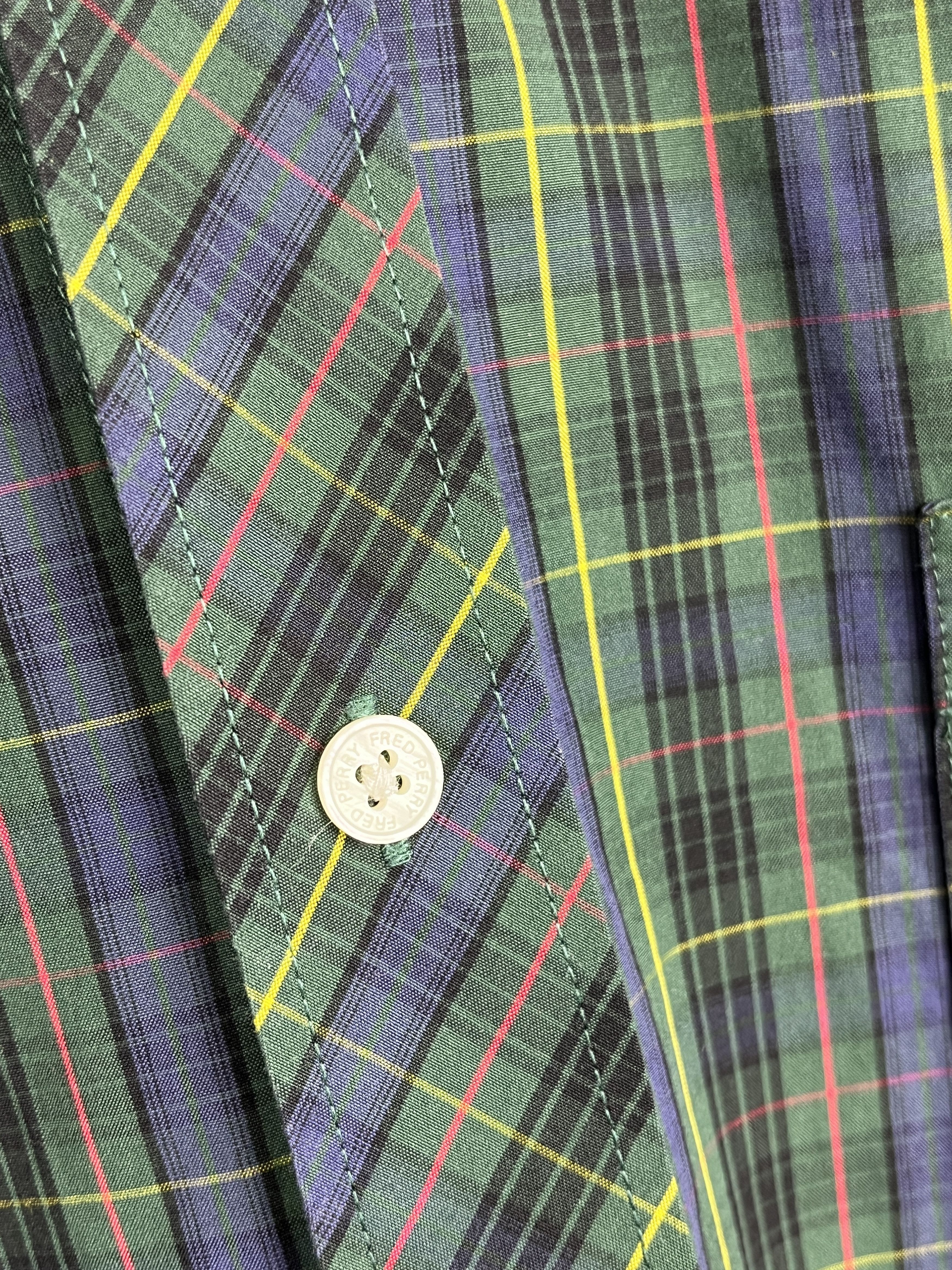 Fred Perry Fred Perry Check Pocket Shirt Long Sleeve Button Down Size US XL / EU 56 / 4 - 5 Thumbnail
