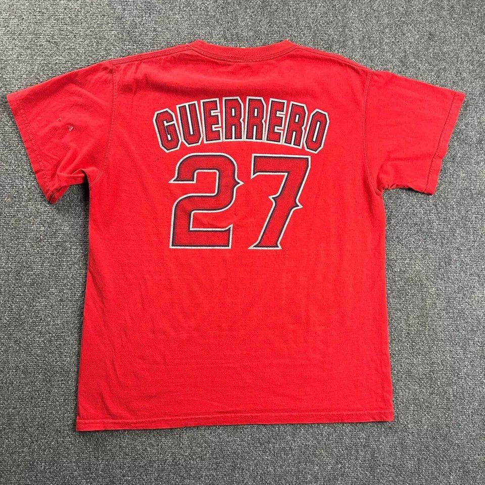 Lee × Vintage Los Angeles Angels Shirt Medium Guerrero 27 Crew Neck Mens Size US M / EU 48-50 / 2 - 9 Thumbnail