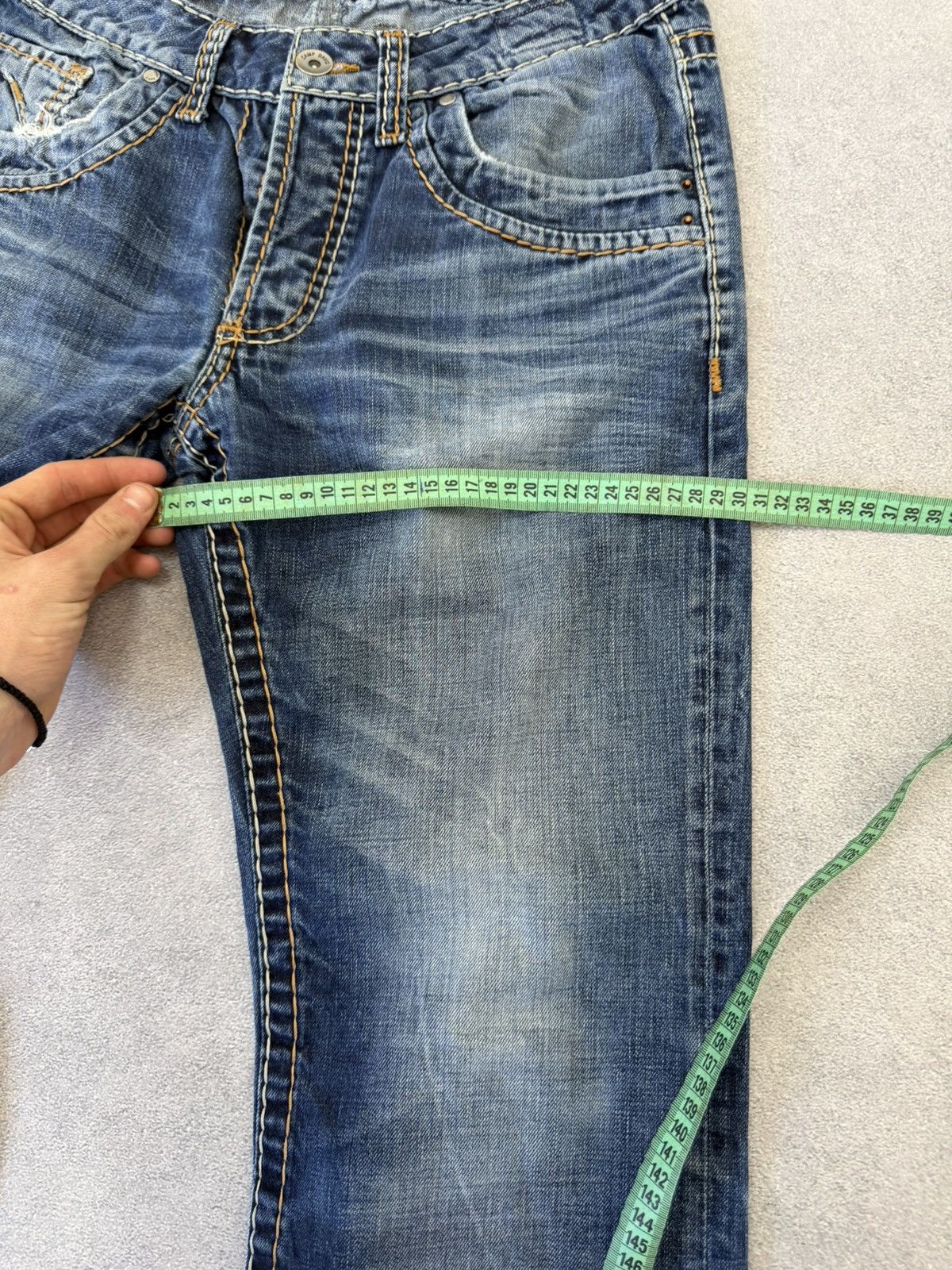 Hedi Slimane Vintage Dior Hedi Slimane Style Washed Denim Jeans Size US 32 / EU 48 - 14 Thumbnail