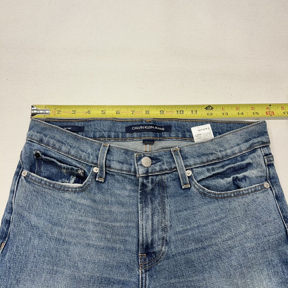 Calvin Klein Calvin Klein Jeans Blue Slim Fit Distressed Regular Denim Size US 30 / EU 46 - 24 Thumbnail