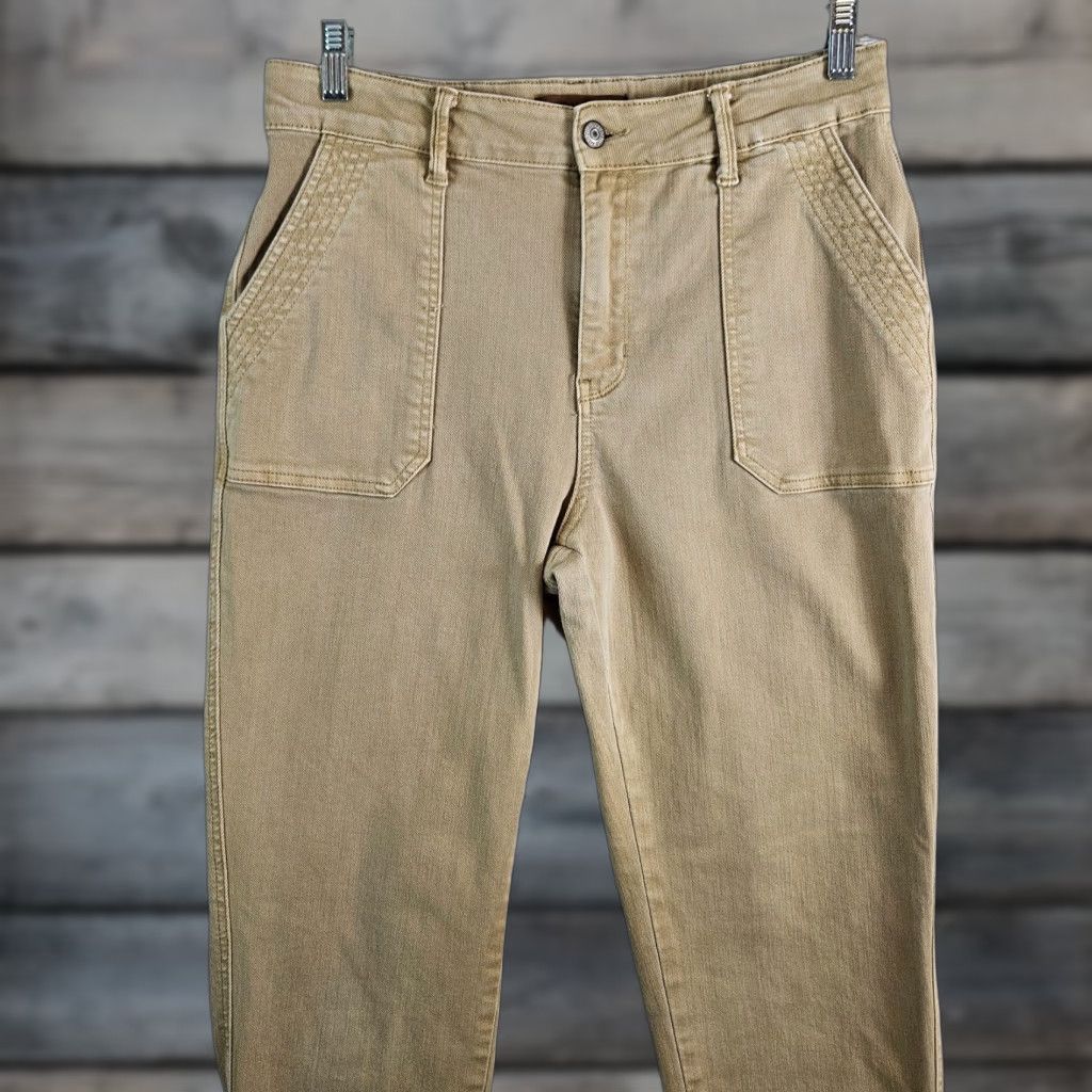 Vintage Judy Blue Jeans Womens Skinny High Rise 11 Tan Denim Cotton Blend 30.5 Inseam Size 32" / US 10 / IT 46 - 1 Thumbnail