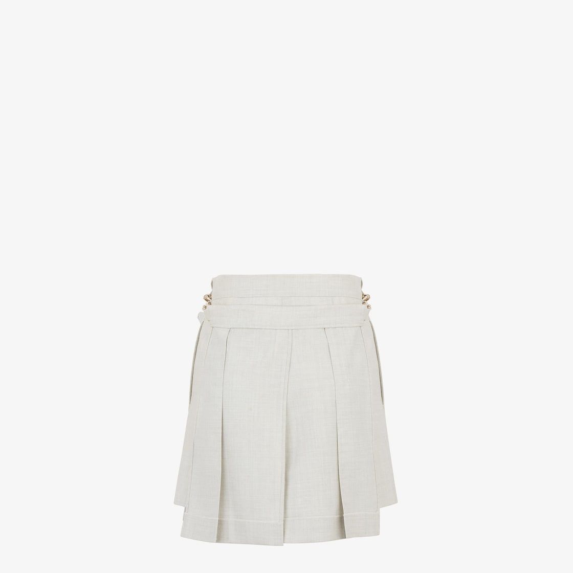 Fendi o1s1wg110925 Shorts in Off White Size 26" / US 2 / IT 38 - 2 Thumbnail