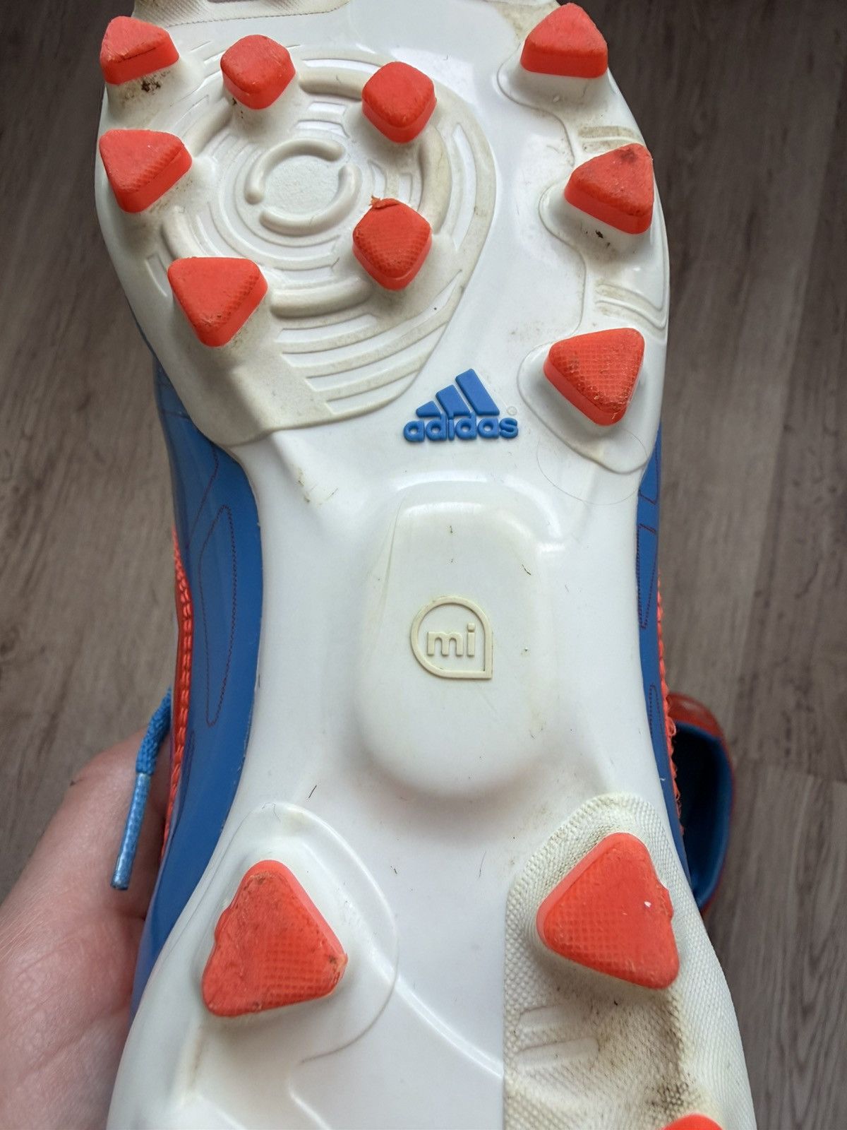 Adidas Adidas F50 Soccer Cleats Red Blue FG Size US 9.5 (V21304) Size US 9.5 / EU 42-43 - 12 Thumbnail