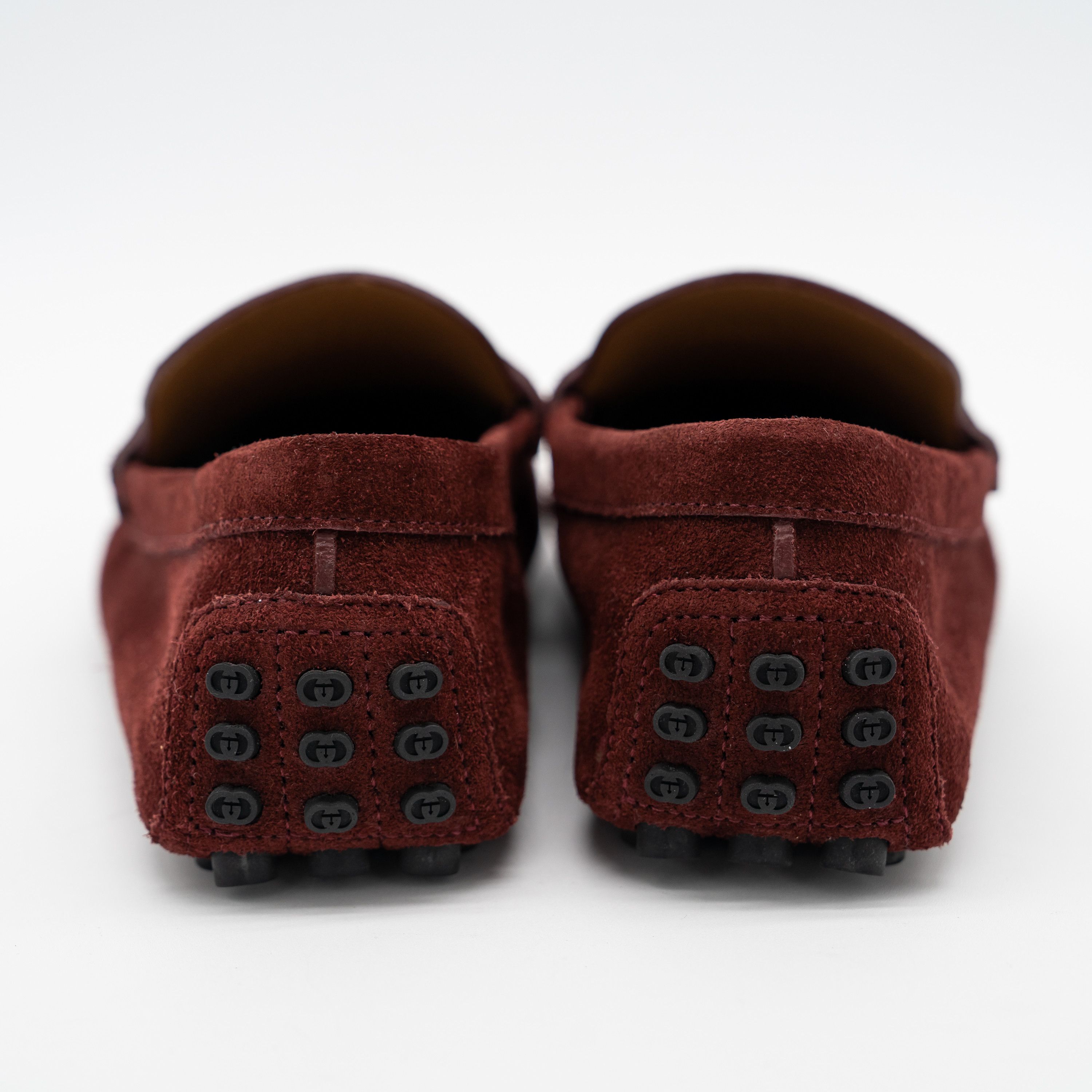 Gucci 7G 7.5 US Gucci Burgundy Red Suede Loafers Driver Horsebit Size US 7.5 / EU 40-41 - 5 Thumbnail