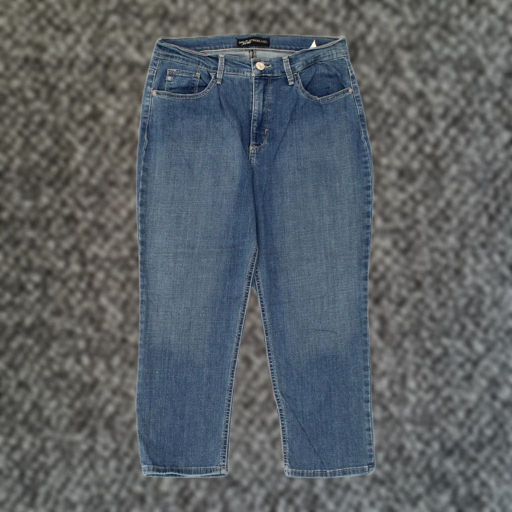 Lee LEE Womens Platinum Label Tapered Capri Jeans US 4 Small W30 L22 Blue FN11 Size 28" / US 6 / IT 42 - 1 Thumbnail
