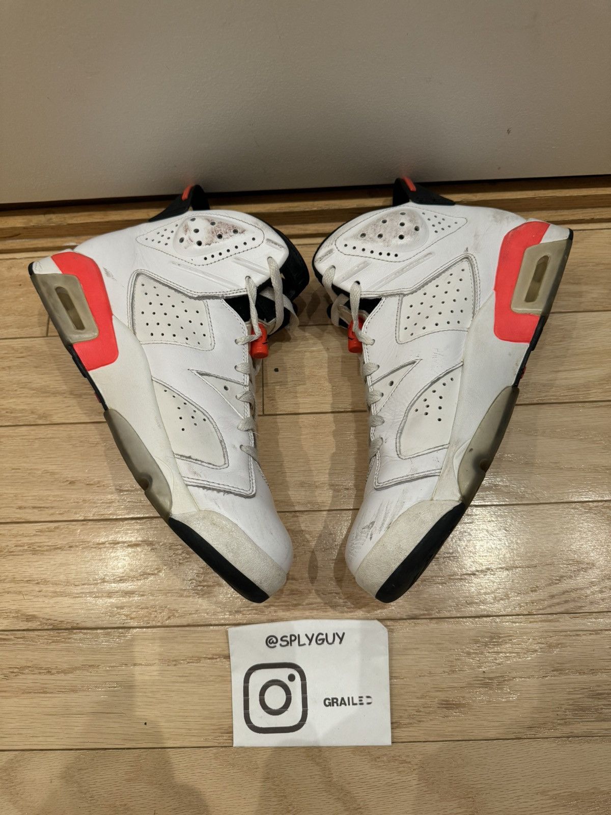 Jordan Brand × Nike Jordan 6 Infared White (2014) sz 10 Size US 10 / EU 43 - 11 Thumbnail