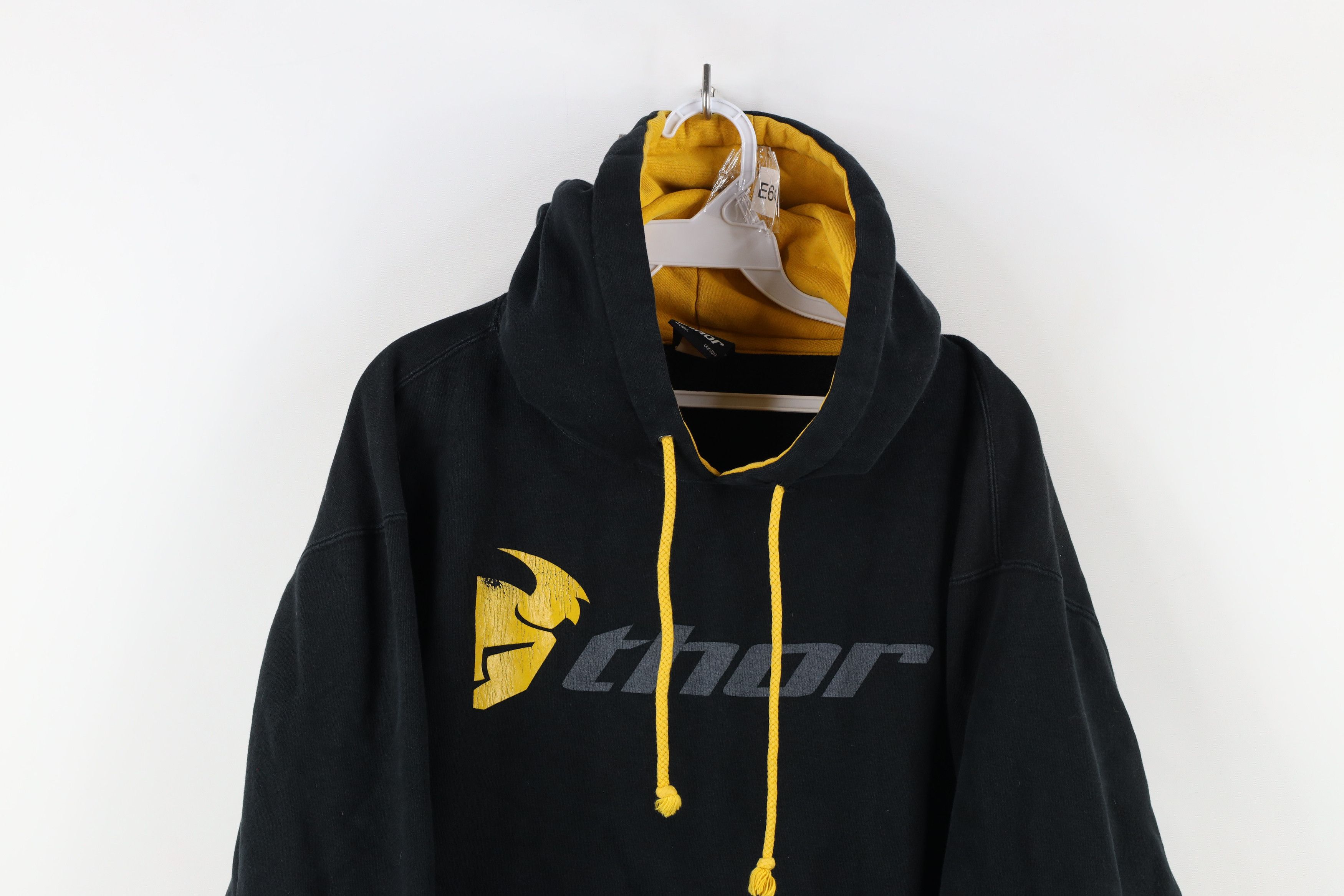 Vintage Vintage 90s Thor Racing Spell Motocross Hoodie Sweatshirt Size US M / EU 48-50 / 2 - 2 Thumbnail