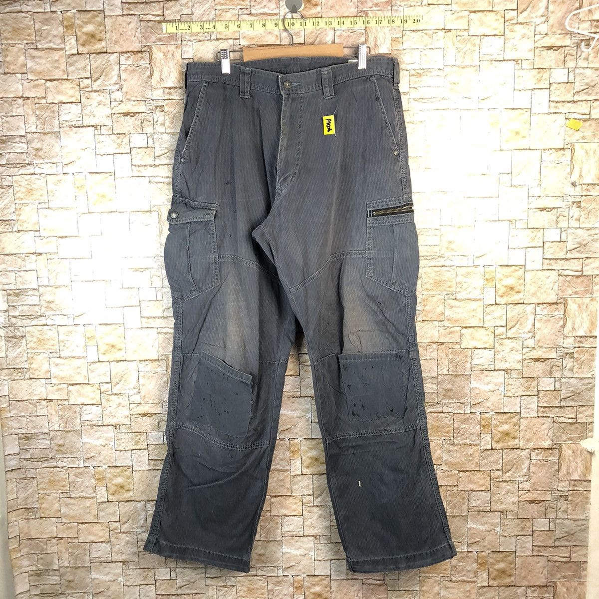 Japanese Brand Dogman Dark Blue Cargo Multipocket Pants #A1028 Size US 32 / EU 48 - 1 Thumbnail