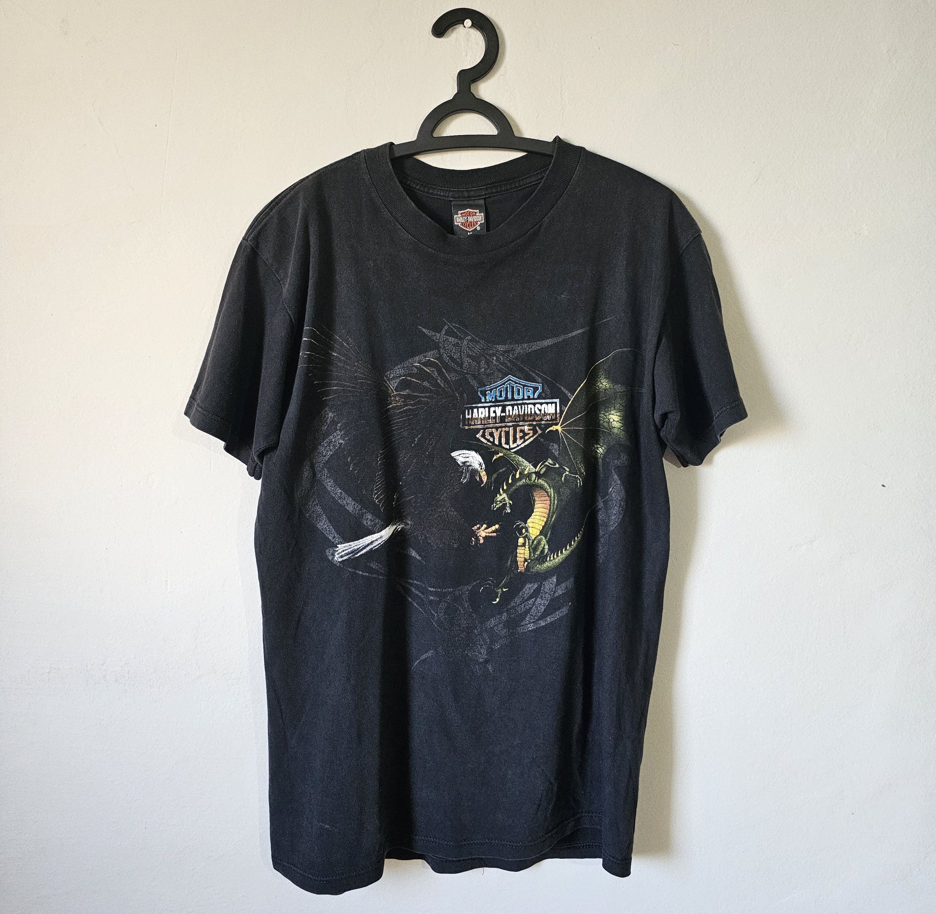 Harley Davidson Harley Davidson Eagle Dragon Santa Fe New Mexico 1998 Tee Size US M / EU 48-50 / 2 - 1 Thumbnail