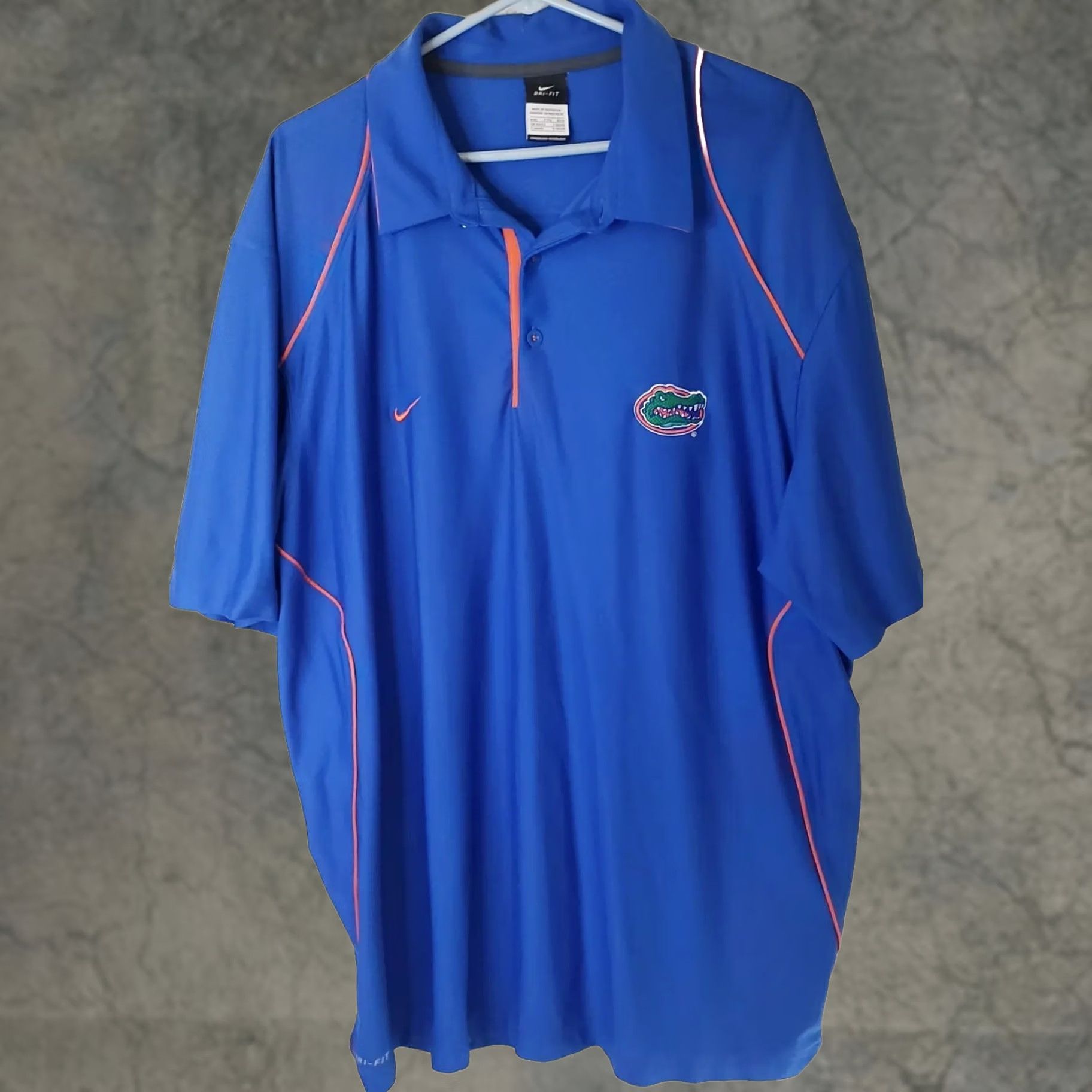 Nike Nike Polo Men's 2XL Blue Florida Gators Dri-Fit Polyester Golf Shirt Size US XXL / EU 58 / 5 - 1 Thumbnail