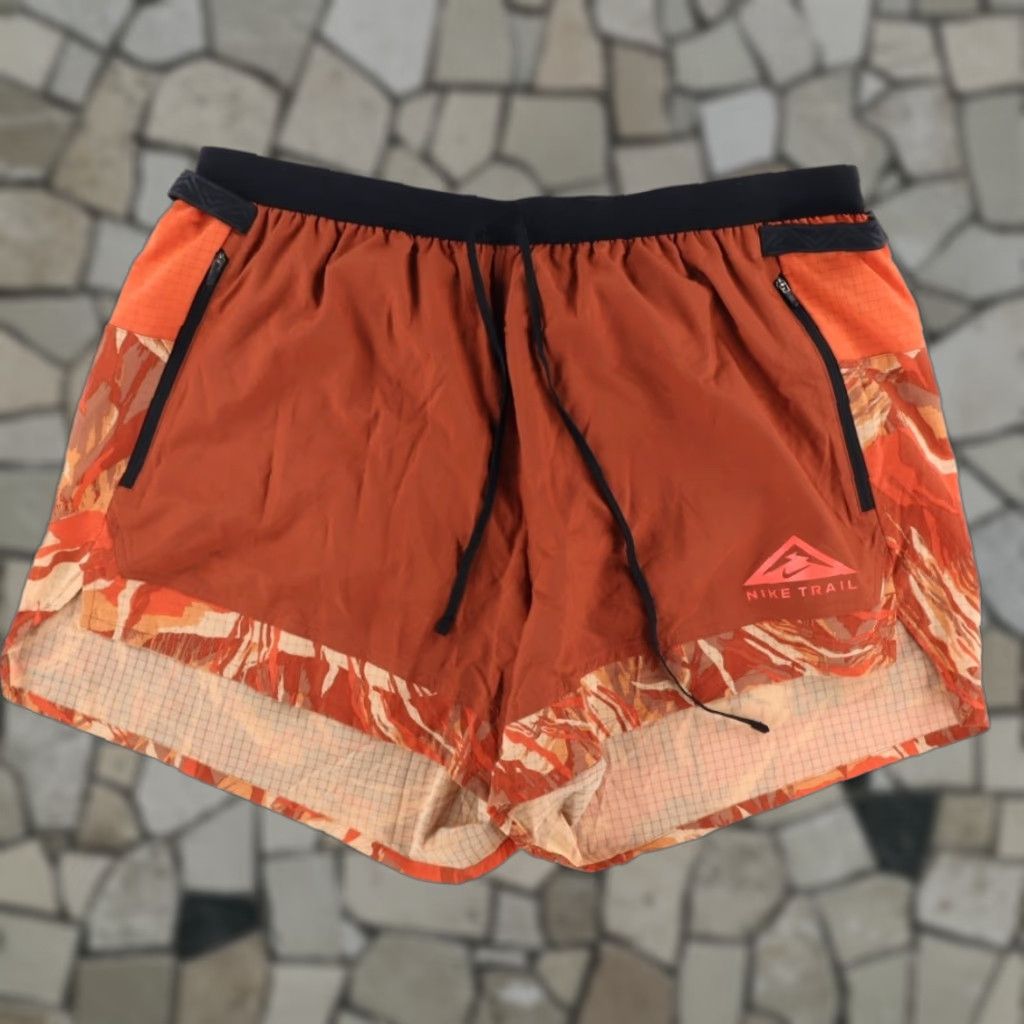 Nike Nike High Stretch Trail Flex Stride Shorts Red Men 2XL Size US 39 - 1 Thumbnail