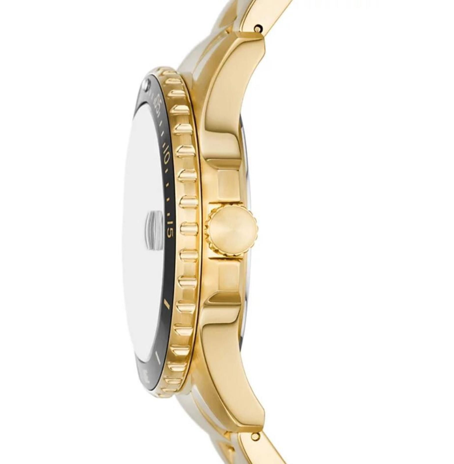 Fossil Fossil Men s Three-Hand Date Gold-Tone Stainless Steel Watch Size ONE SIZE - 2 Thumbnail