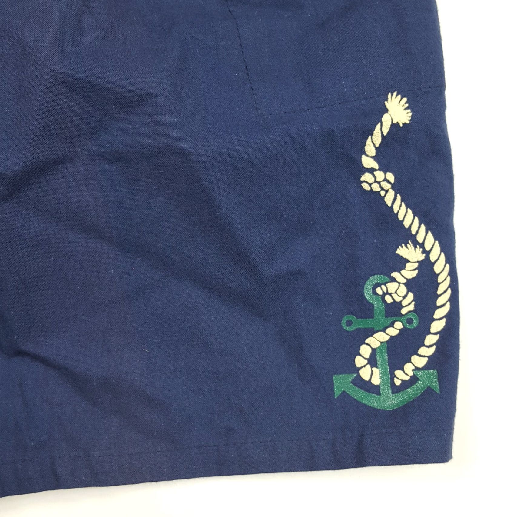 Vintage VINTAGE Blooming & Co Sailor Women's XL Navy Paperbag Sweat Shorts Size 30" / US 8 / IT 44 - 3 Thumbnail