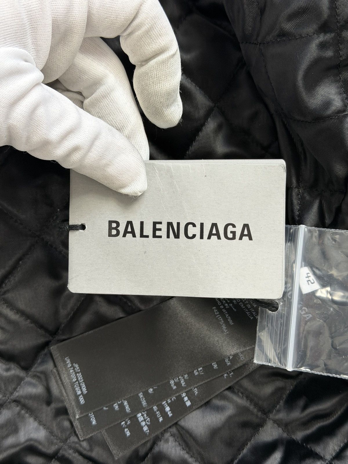 Balenciaga Balenciaga Shrunk Racer Jacket Black Leather Size M / US 6-8 / IT 42-44 - 16 Thumbnail