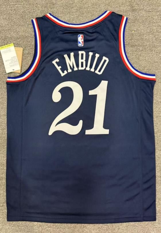 NBA 2026 76ers 21 Joel Embiid Jersey Size US XL / EU 56 / 4 - 2 Thumbnail