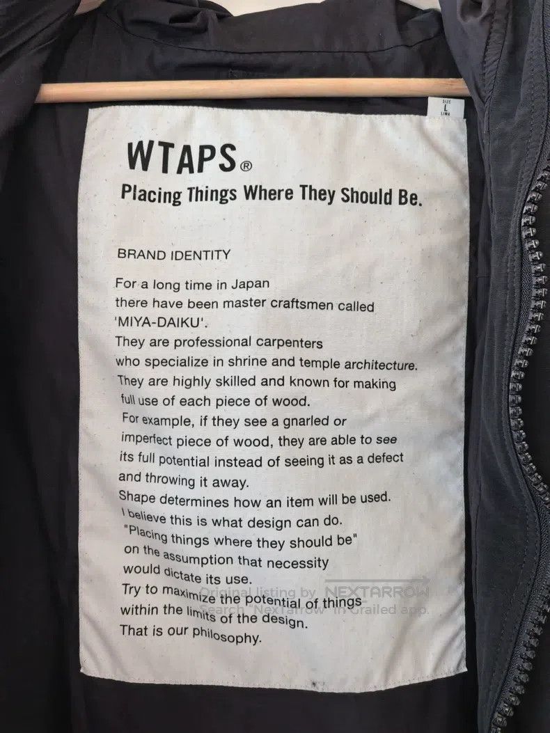 Wtaps Wtaps Black Hooded Jacket Size US L / EU 52-54 / 3 - 6 Thumbnail