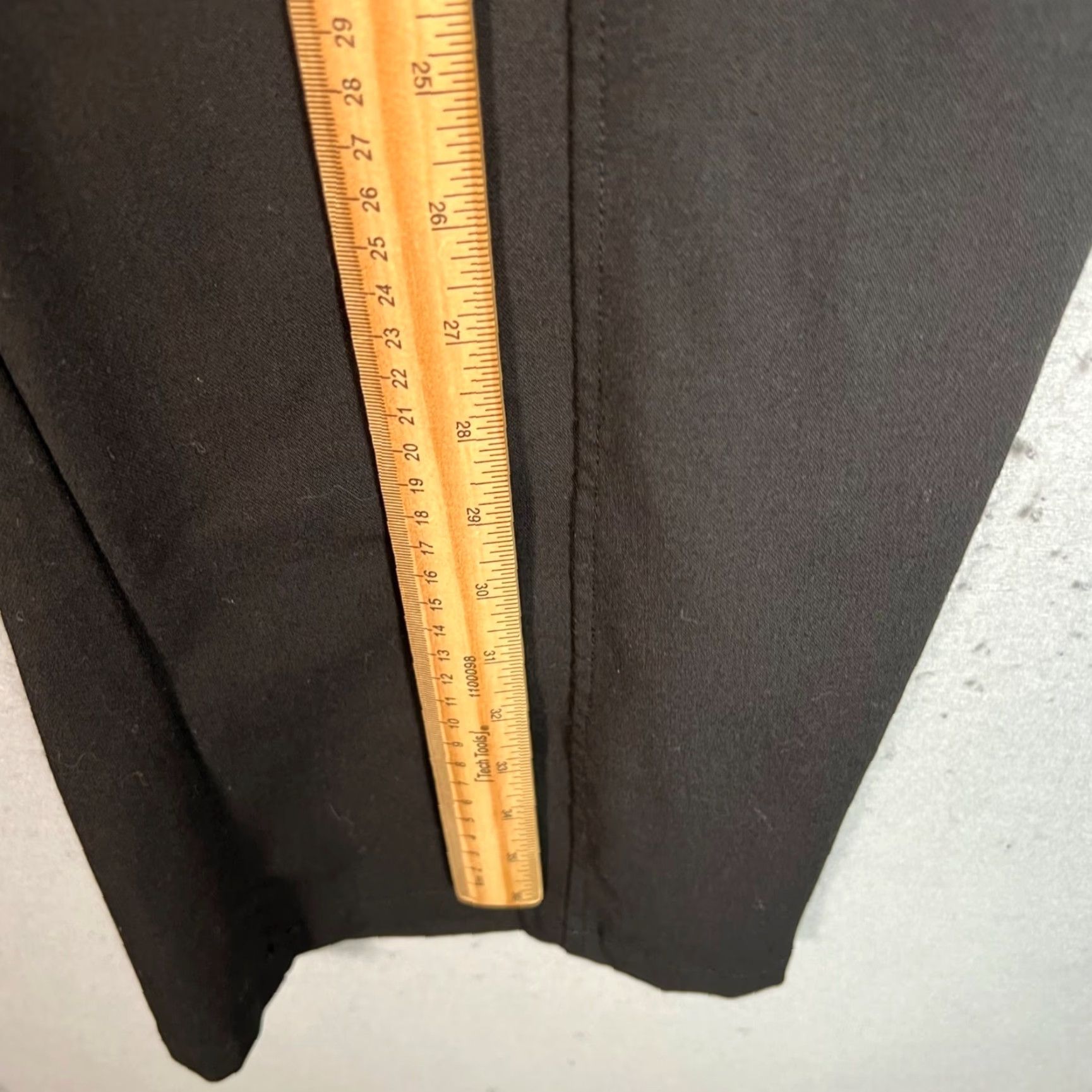 Asos ASOS Design Womens Black Trousers Size 8 Polyester Blend Elastic Waist Wide-Leg Dress Pants Adult Womens 8 Black ASOS Regular Pants Size 30" / US 8 / IT 44 - 7 Thumbnail