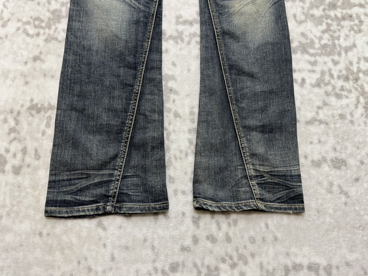 Tornado Mart Michel Klein Homme Spiral Flare Y2K Denim Size US 30 / EU 46 - 13 Thumbnail