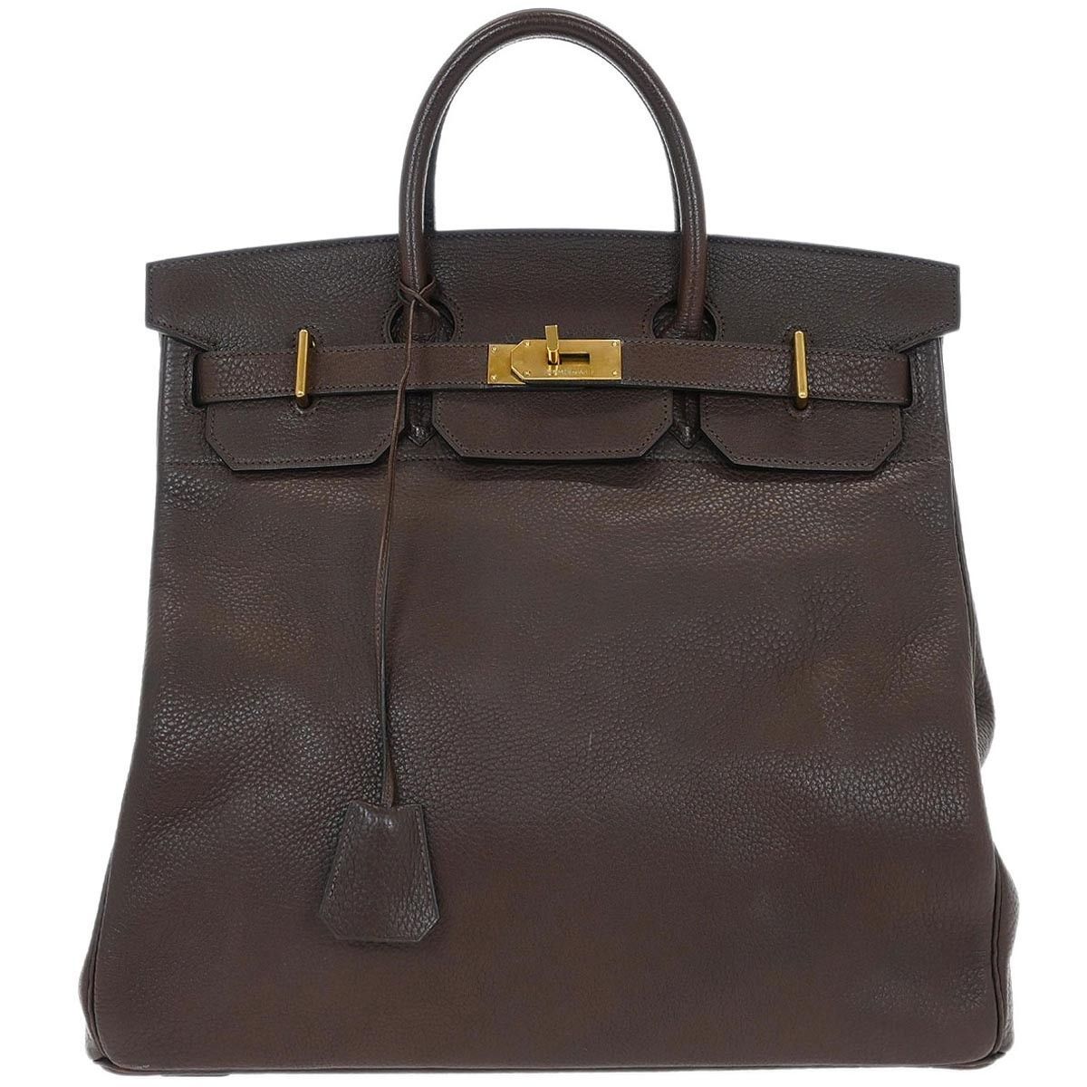 Hermes Hermes HAC Birkin Bag Brown Togo with Gold Hardware Size ONE SIZE - 1 Thumbnail